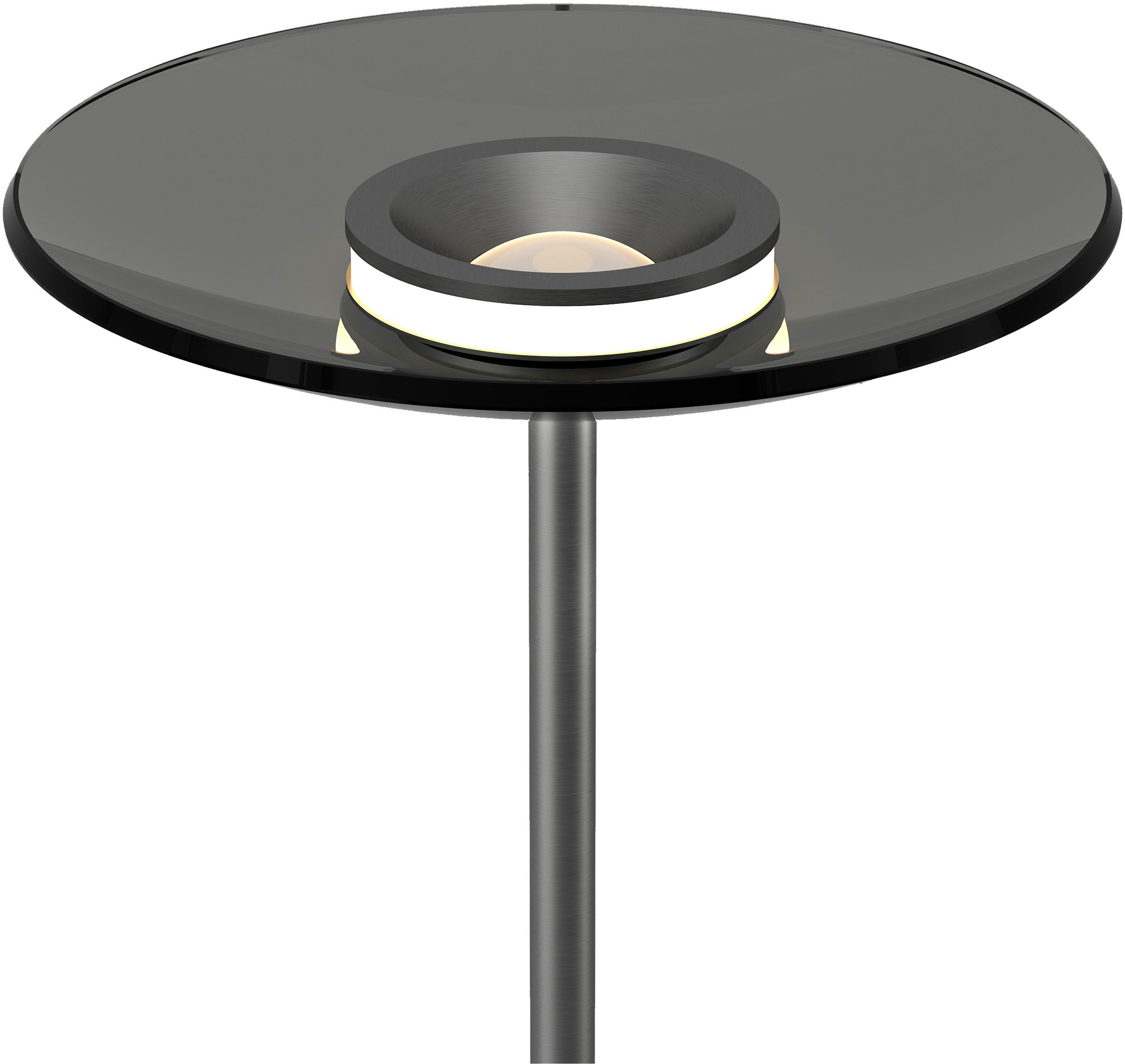 Neuhaus PURE LED Stehlampe »PURE Moon« LED-Board 1 Stk. Warmweiß Stufenloses dimmen per Touchdimmer, Rauchglas