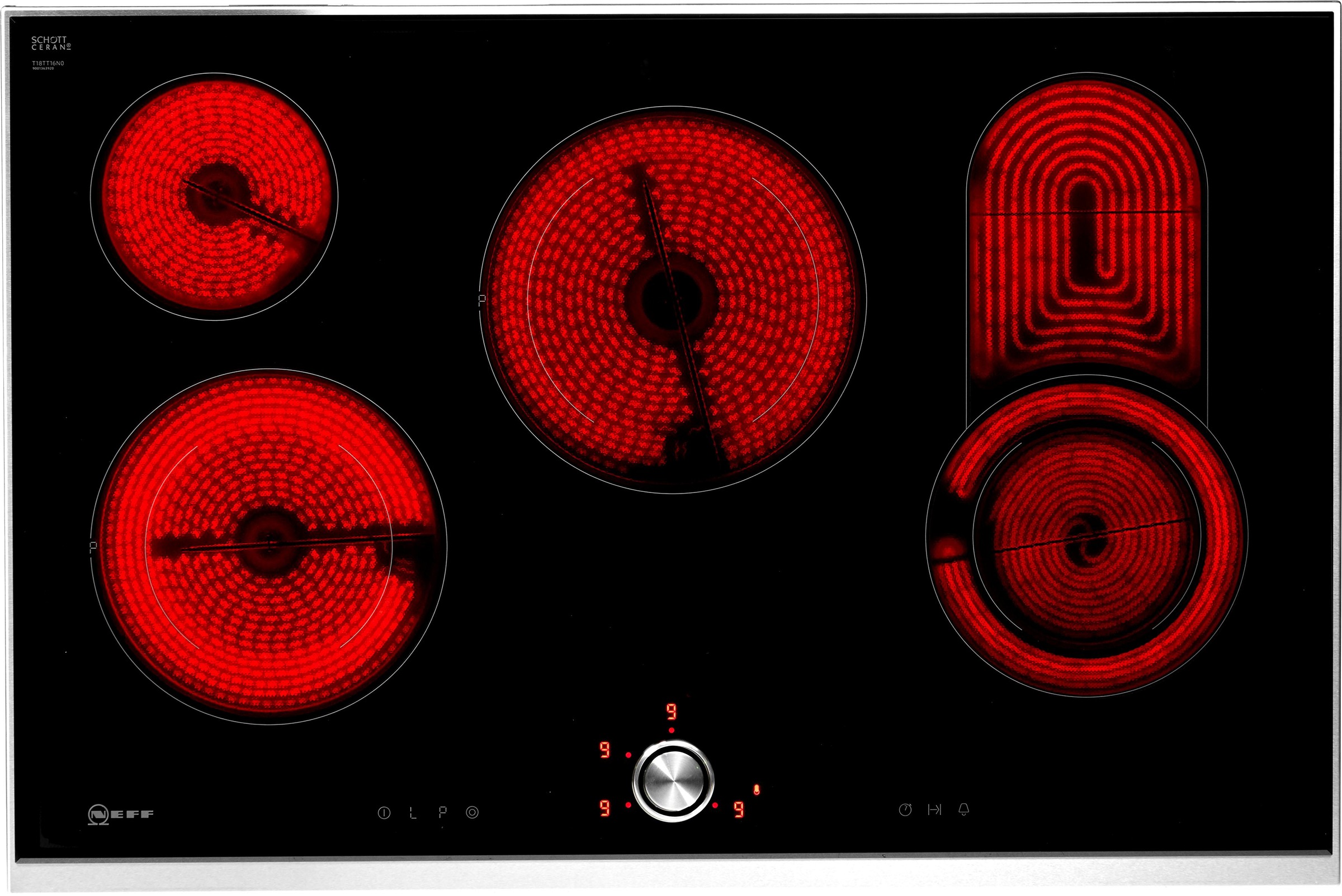 Neff Elektro-Kochfeld T18TT16N0, 12385451-0 silberfarben silberfarben