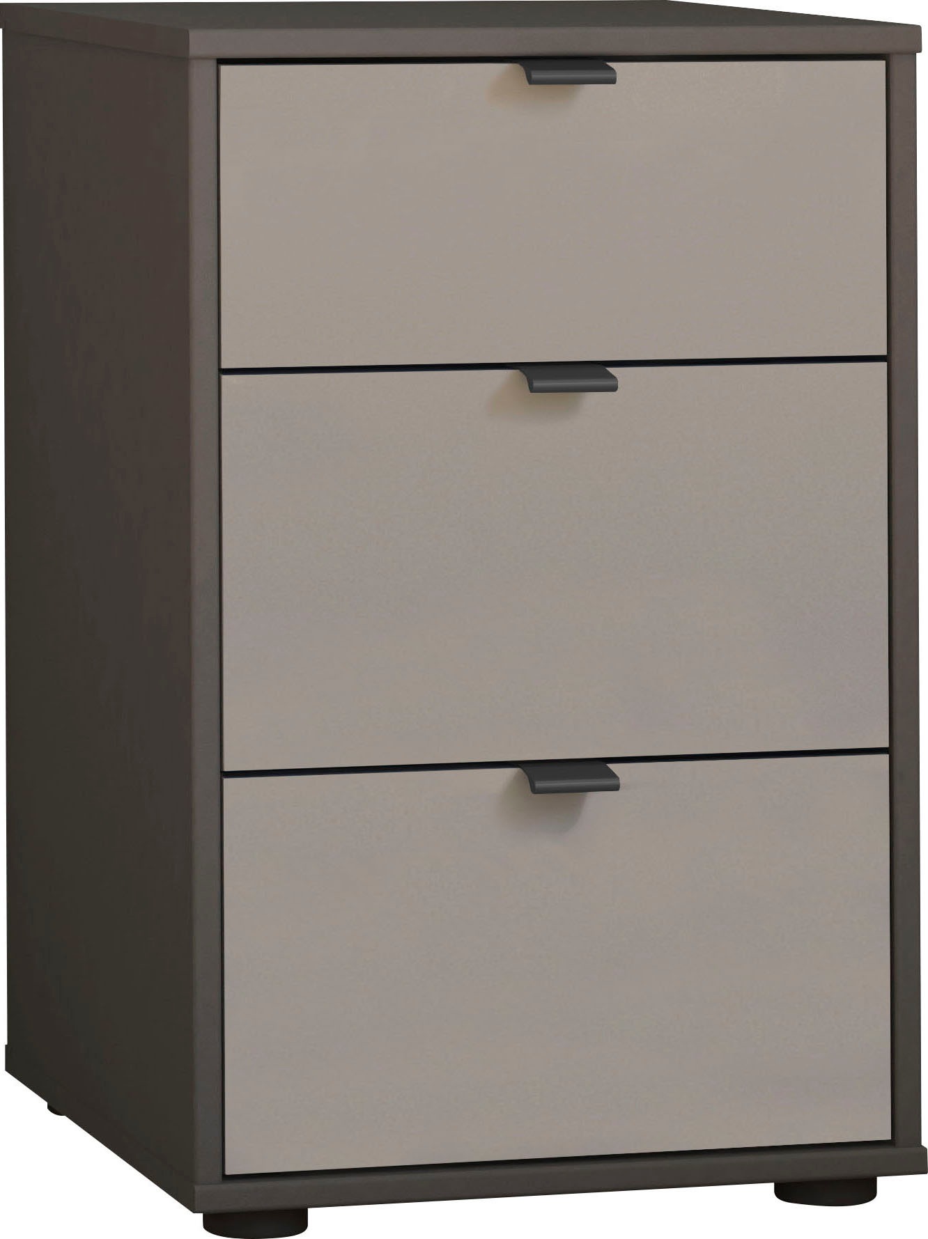 Thumbnail - WIEMANN Nachtkonsole "Nizza" Set, 2 Stk. tlg. vormontiert, mit Soft-Close und Glasfront