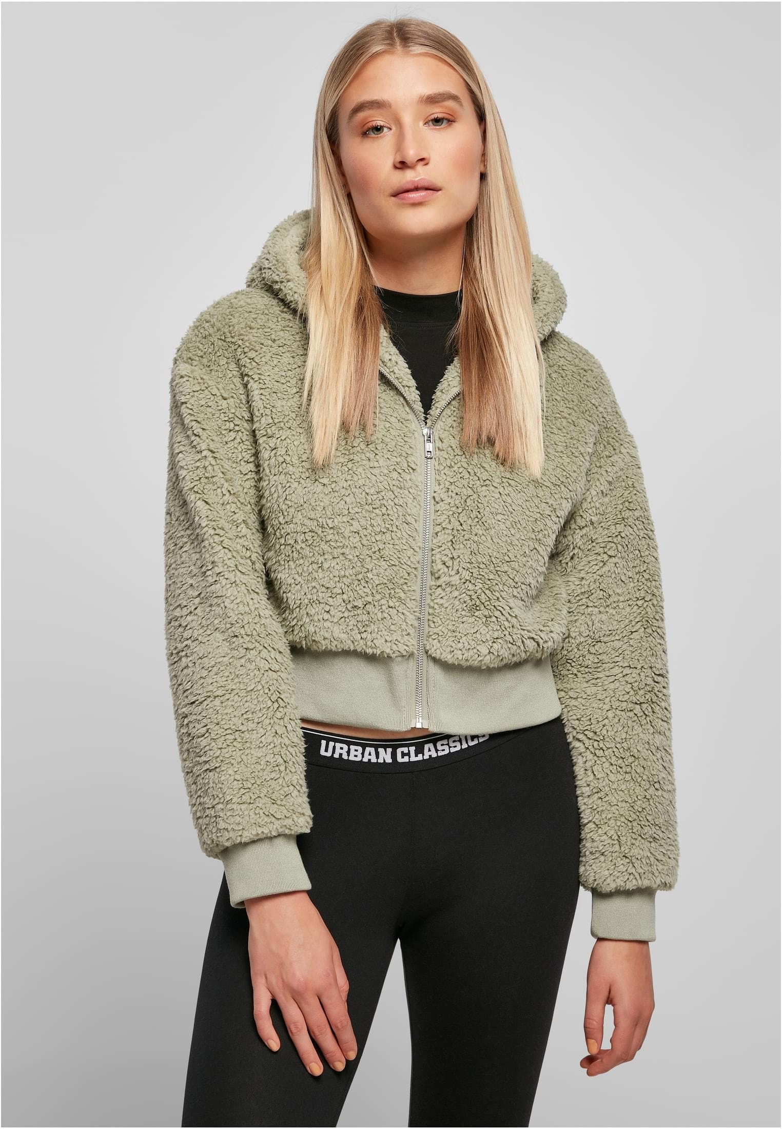 St.), Oversized | BAUR Outdoorjacke ohne Short (1 Ladies Sherpa CLASSICS URBAN online kaufen Jacket«, Kapuze »Damen