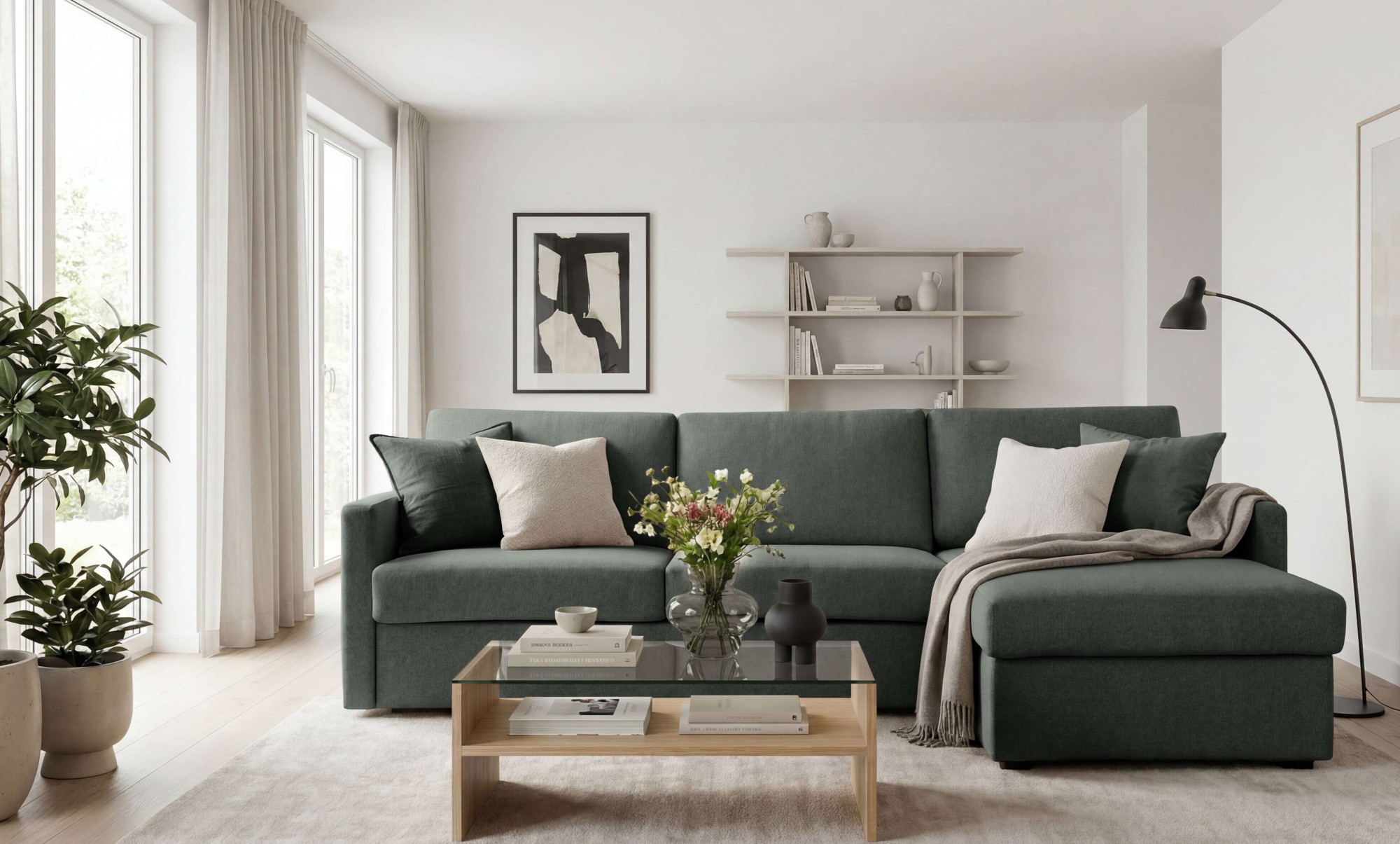 OTTO home Schlafsofa "GOLDPOINT Ecksofa 264 cm, Liegefläche (140/200cm), L-Form" Bettfunktion, Bonell-Federkernmatratze und Dauerschläfer-Funktion