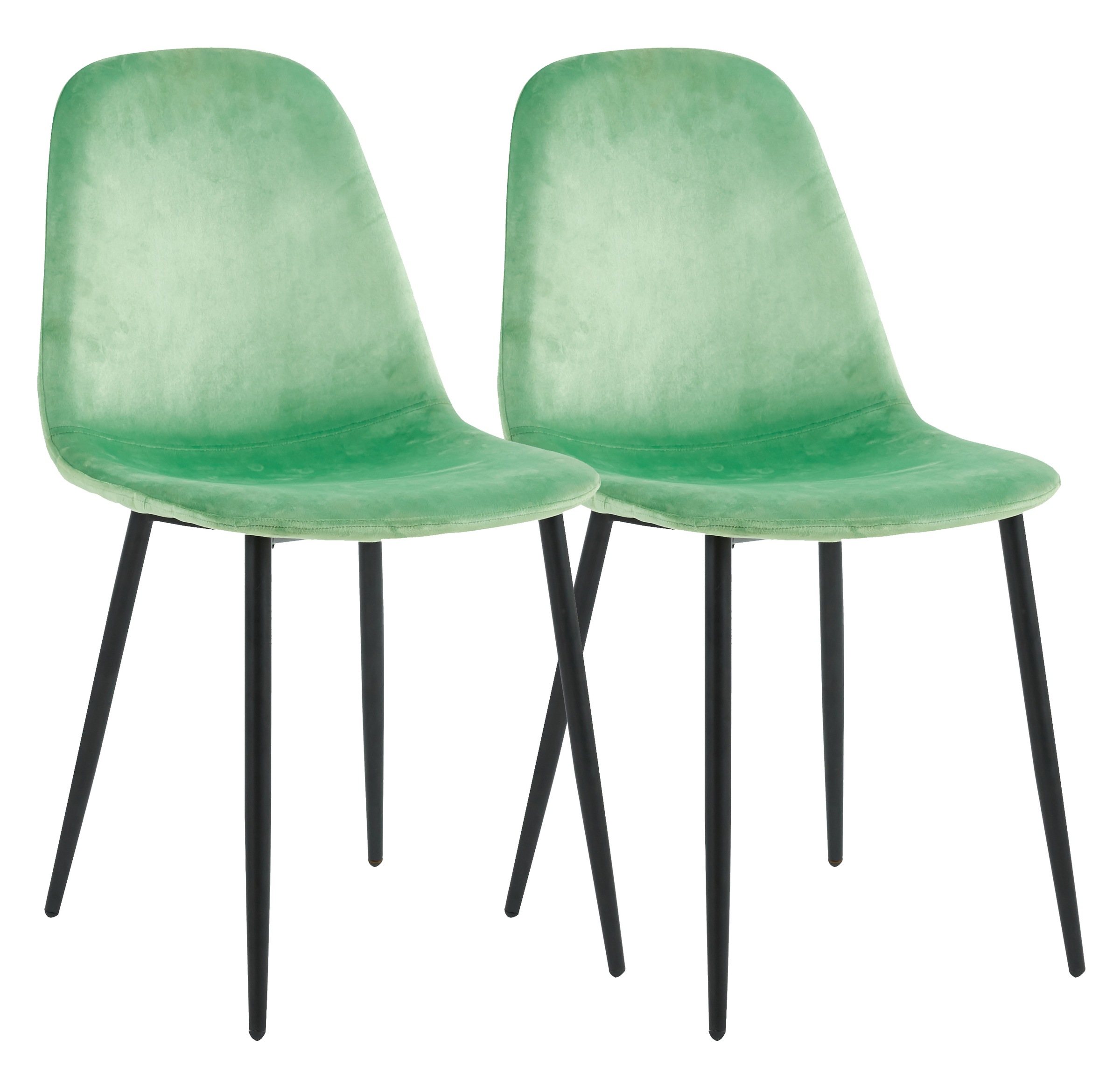 Esszimmerstuhl VCM, B:54cm T:59cmmint, Obermaterial: 70% Metall MT. 30% Textilmaterial TEXMAT., Stühle, "2er Esszimmerstühle Küchenstühle Rückenlehne