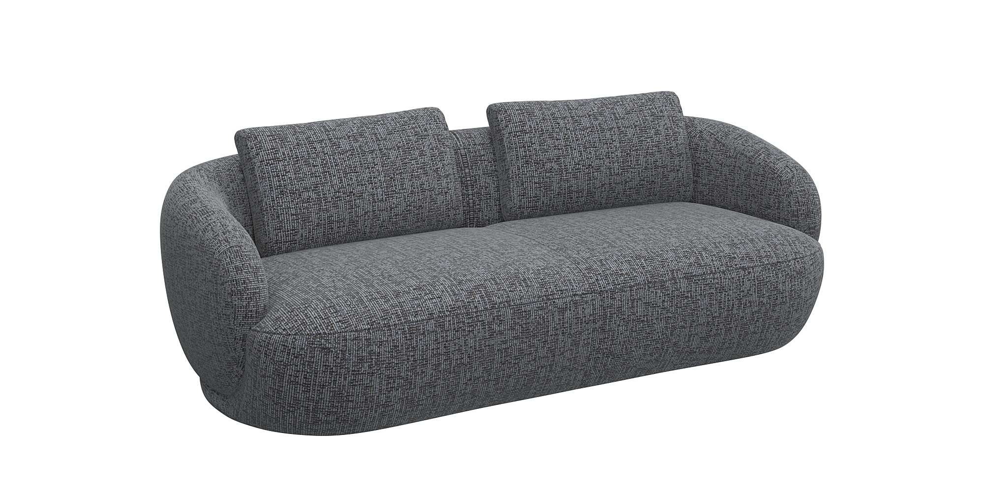 FLEXLUX 3-Sitzer »Torino, rund und bequem, Couch, Dreisitzer, OTTOs Choice«, Modernes, organisches Sofa-Design, Kaltschaum, Wellenunterfederung