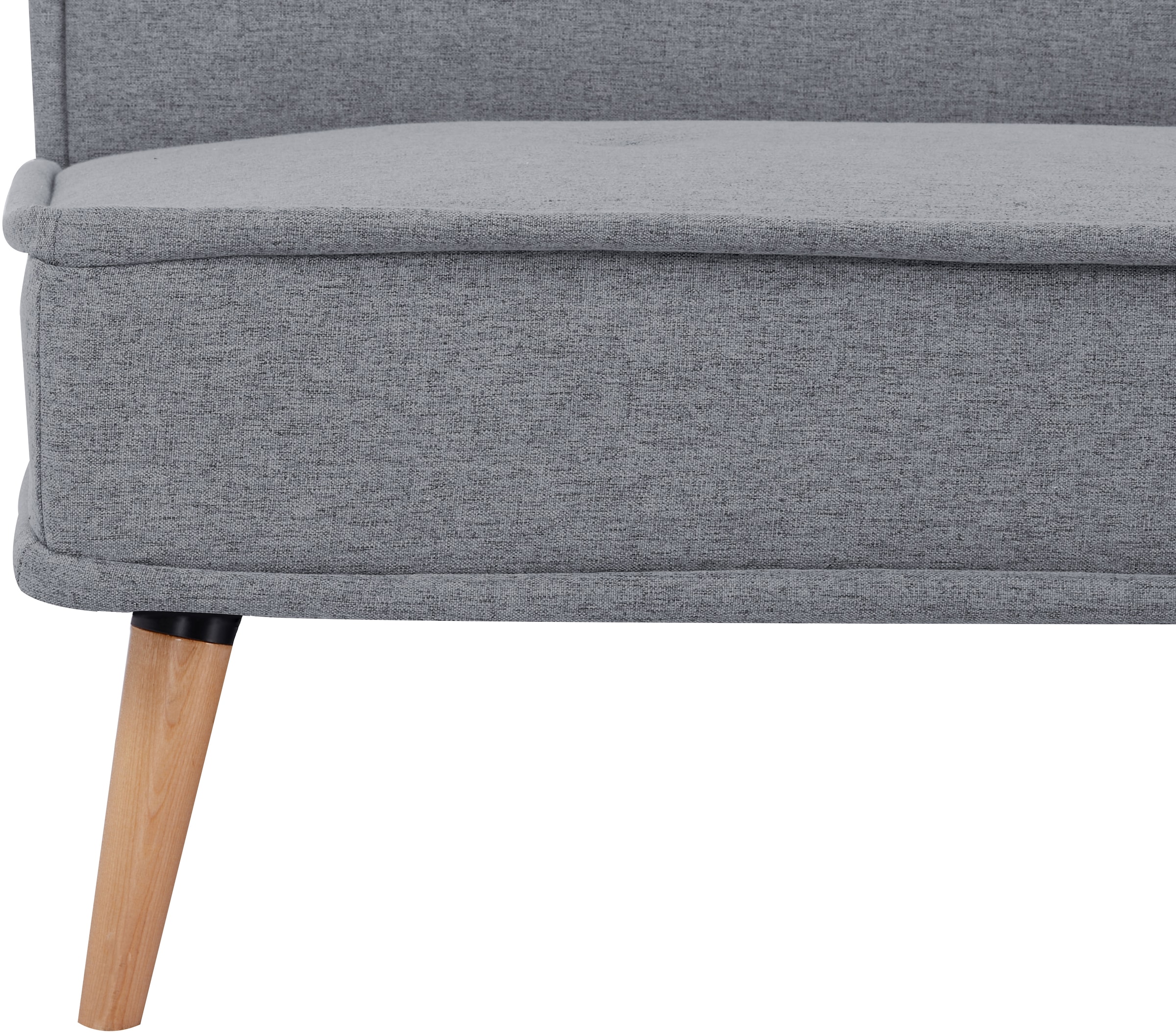 INOSIGN Schlafsofa »ARBON,183cm, klappbarer 3-Sitzer mit verstellbarer Rückenlehne und«, Bettfunktion, Webstoff und Kunstleder