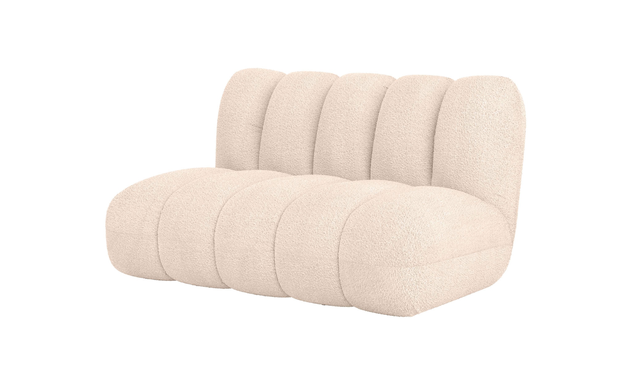 LeGer Home by Lena Gercke 2-Sitzer »Priya Designersofa, moderne Steppung, auch in Bouclé«, gemütlich und modern, B/T/H: 155/108/84 cm