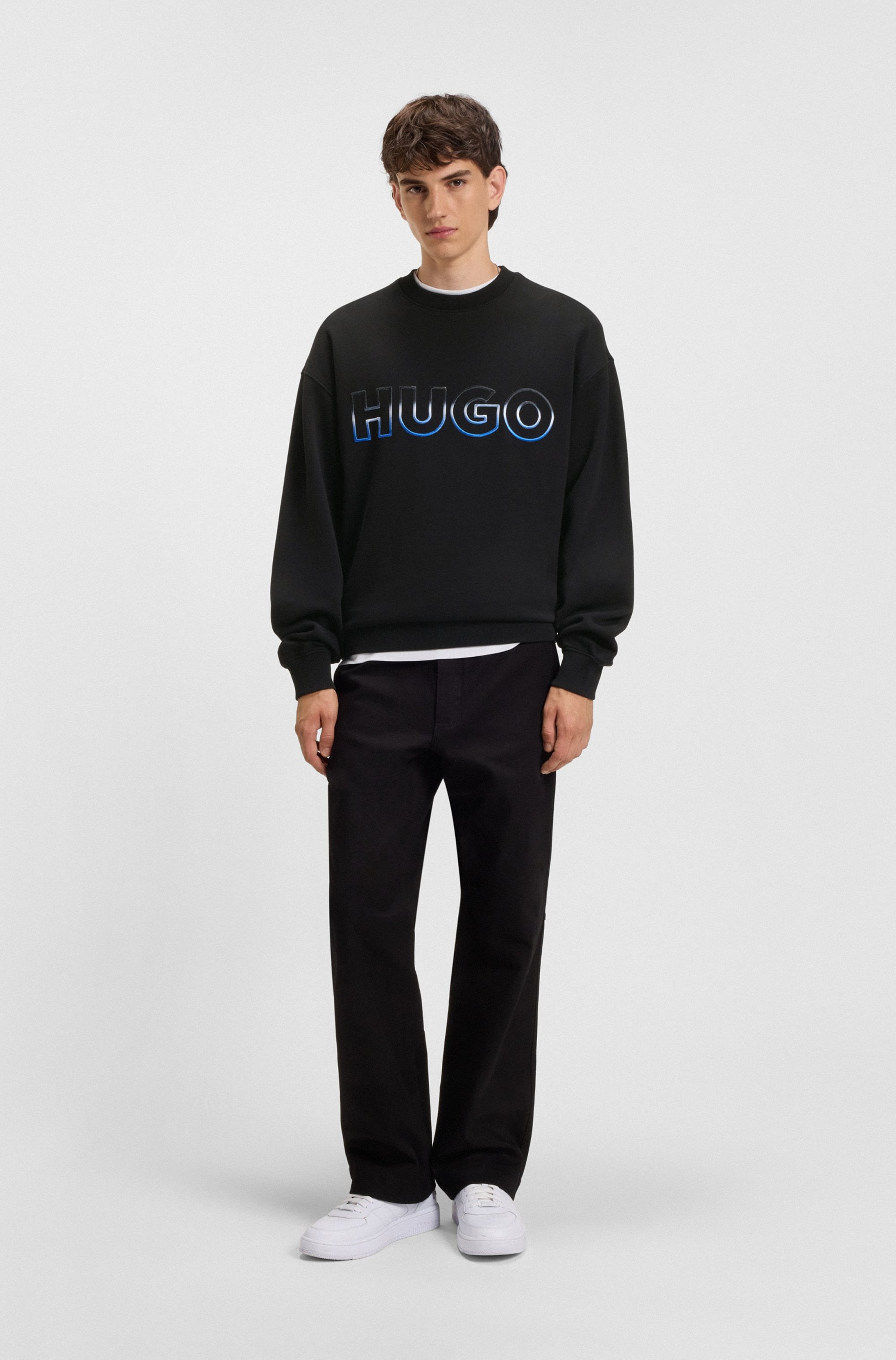 HUGO Blue Sweatshirt »Nogocrew«, Rundhalsausschnitt, regular fit, Logodruck