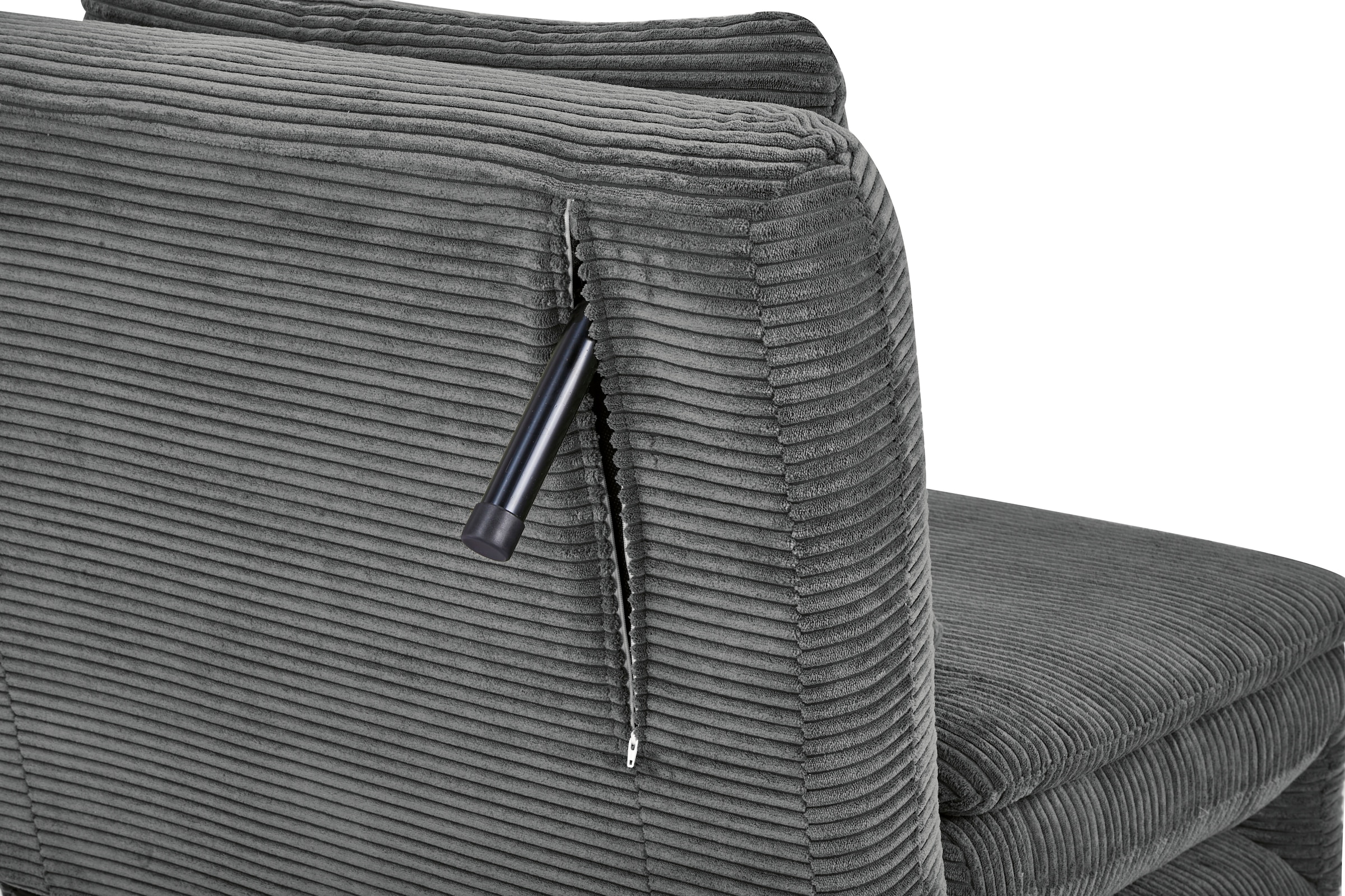 INOSIGN Sessel »AINSLEY«, wandelbar zum Gästebett, Schlafsofa, Webstoff u. Cord-Bezug