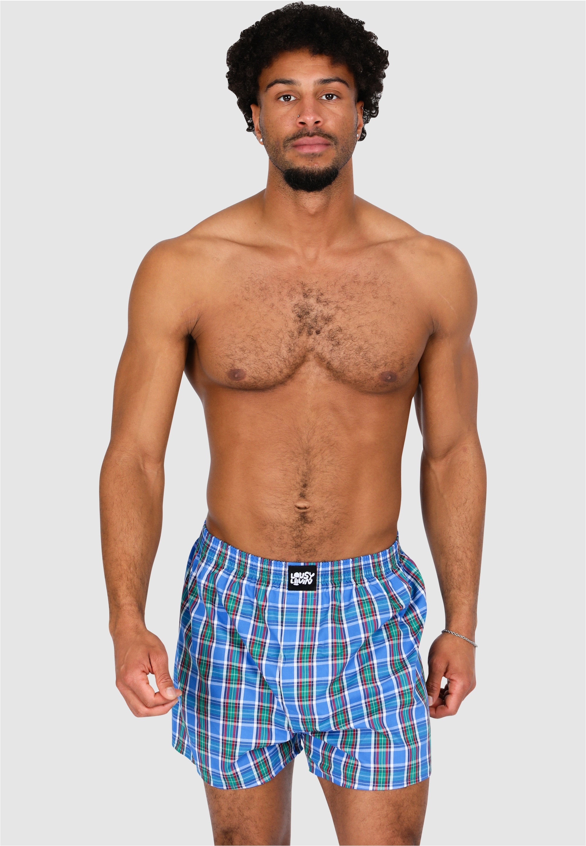 Lousy Livin Boxershorts mit klassischem Karo-Muster