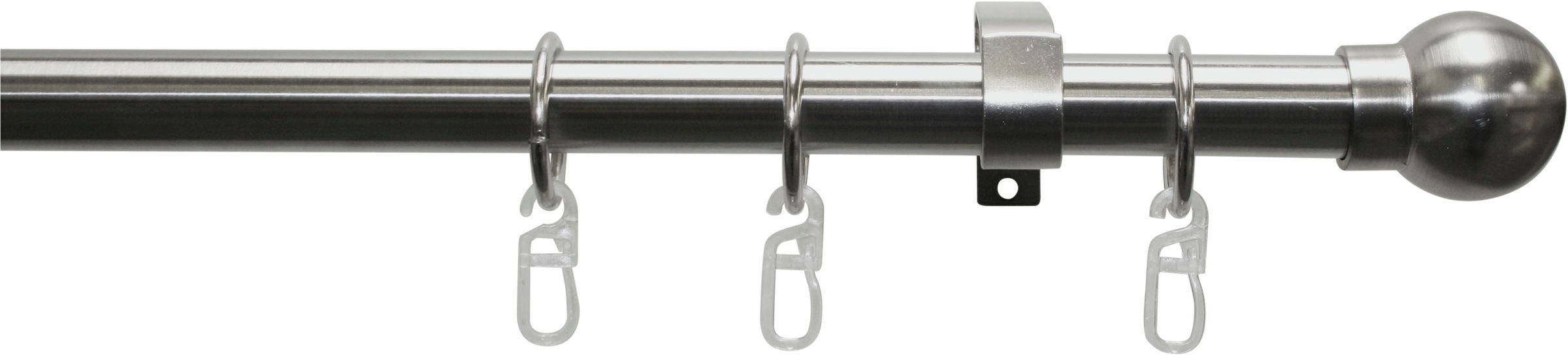 GARDINIA Gardinenstange "Set Metall" 1 läufig-läufig Fixmaß 1-Lauf günstig online kaufen
