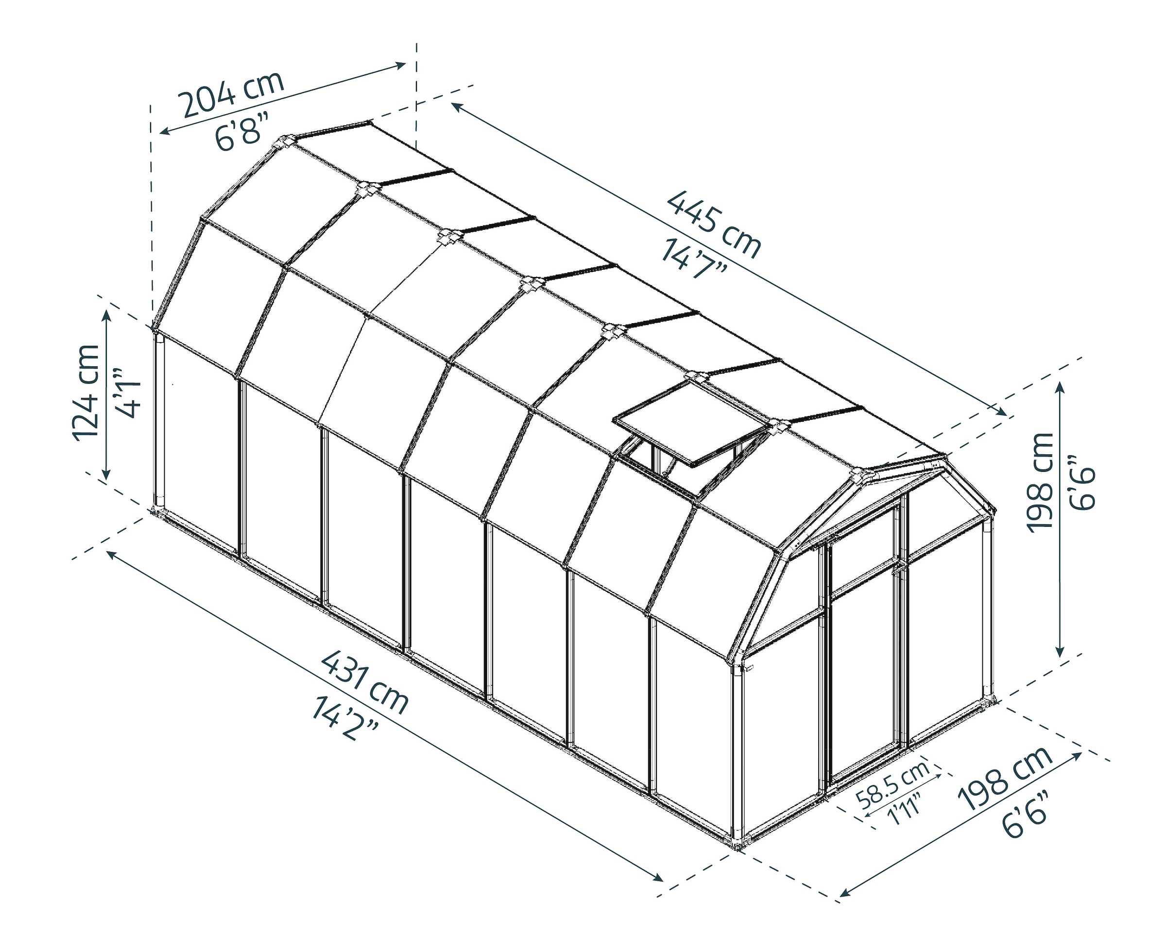 Palram - Canopia Gewächshaus »Eco Grow« lebenslang widerstandsfähige Wandpaneele