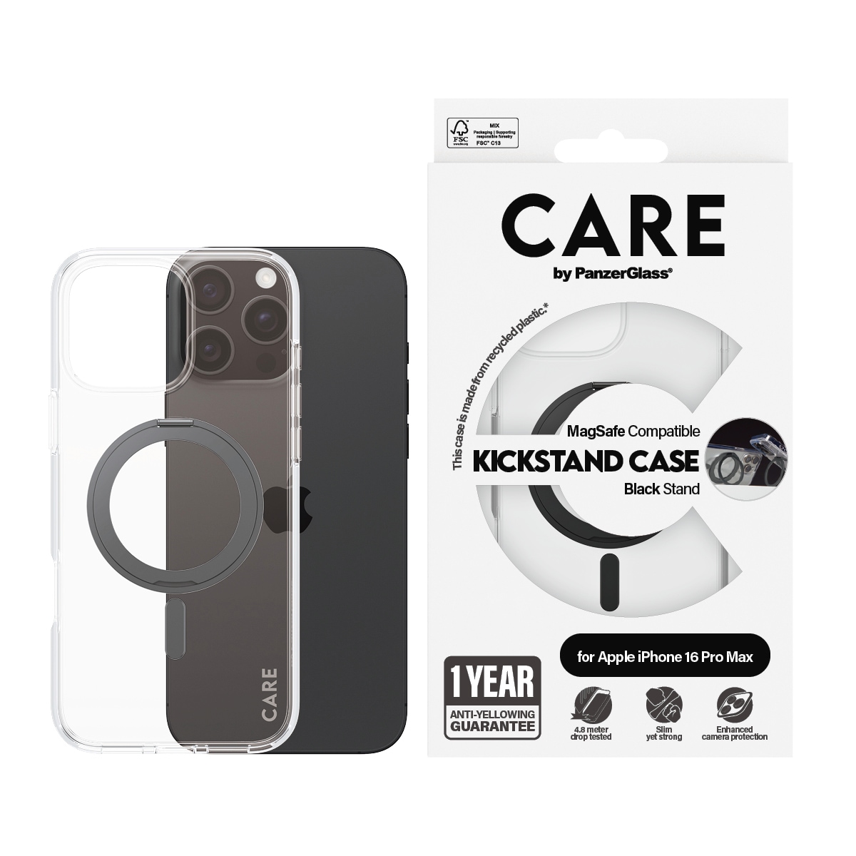 CARE by PanzerGlass Mobiliojo telefono dėklas »Kickstand C...