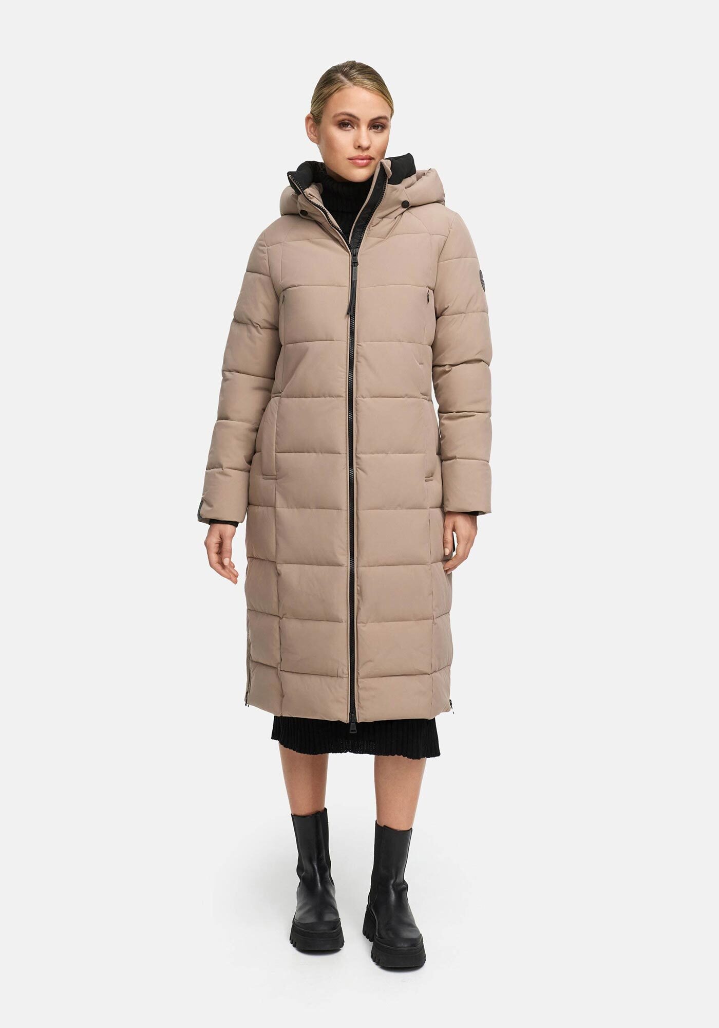 Marikoo Winterjacke "Lanitaa" Steppmantel mit abnehmbarer Kapuze günstig online kaufen