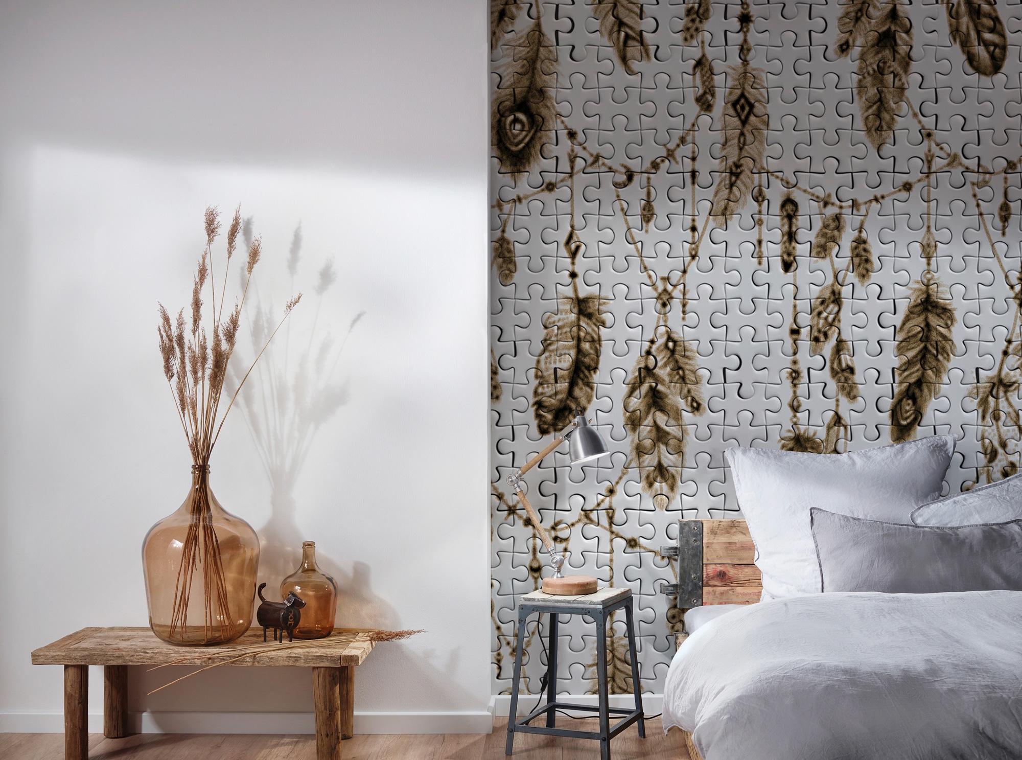 Architects Paper Fototapete »Atelier 47 Feather Puzzle 3«, mehrfarbig,  Vlies, Wand, Schräge, Decke auf Raten | BAUR