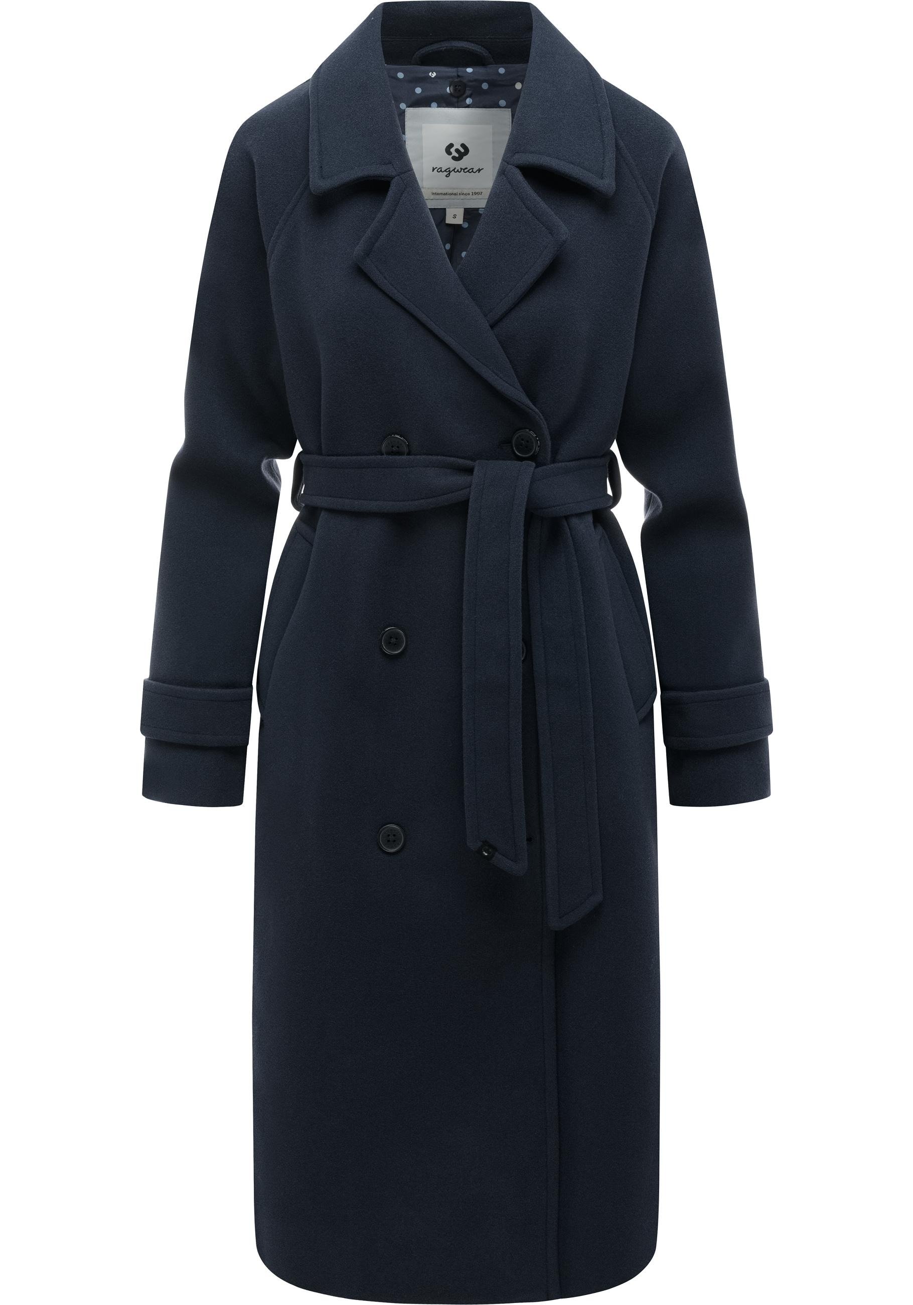 Ragwear Langmantel »Trenchie Felt Y« Weicher Trenchcoat mit herausnehmbarem Stepp-Inlay