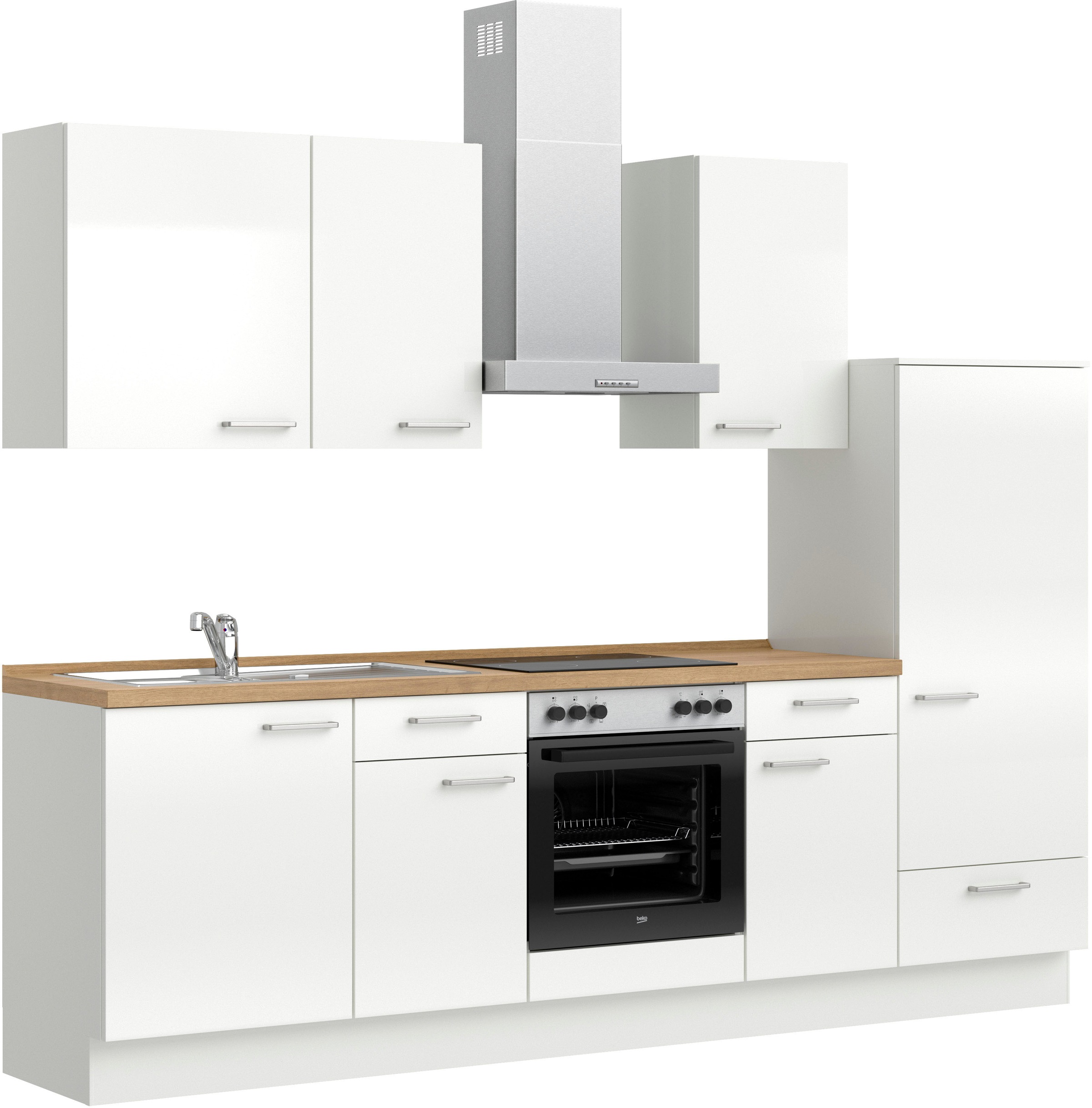 Thumbnail - nobilia Küchenzeile ""Flash I"" vormontiert, Ausrichtung wählbar, Breite 270 cm, wahlw. mit E-Geräten