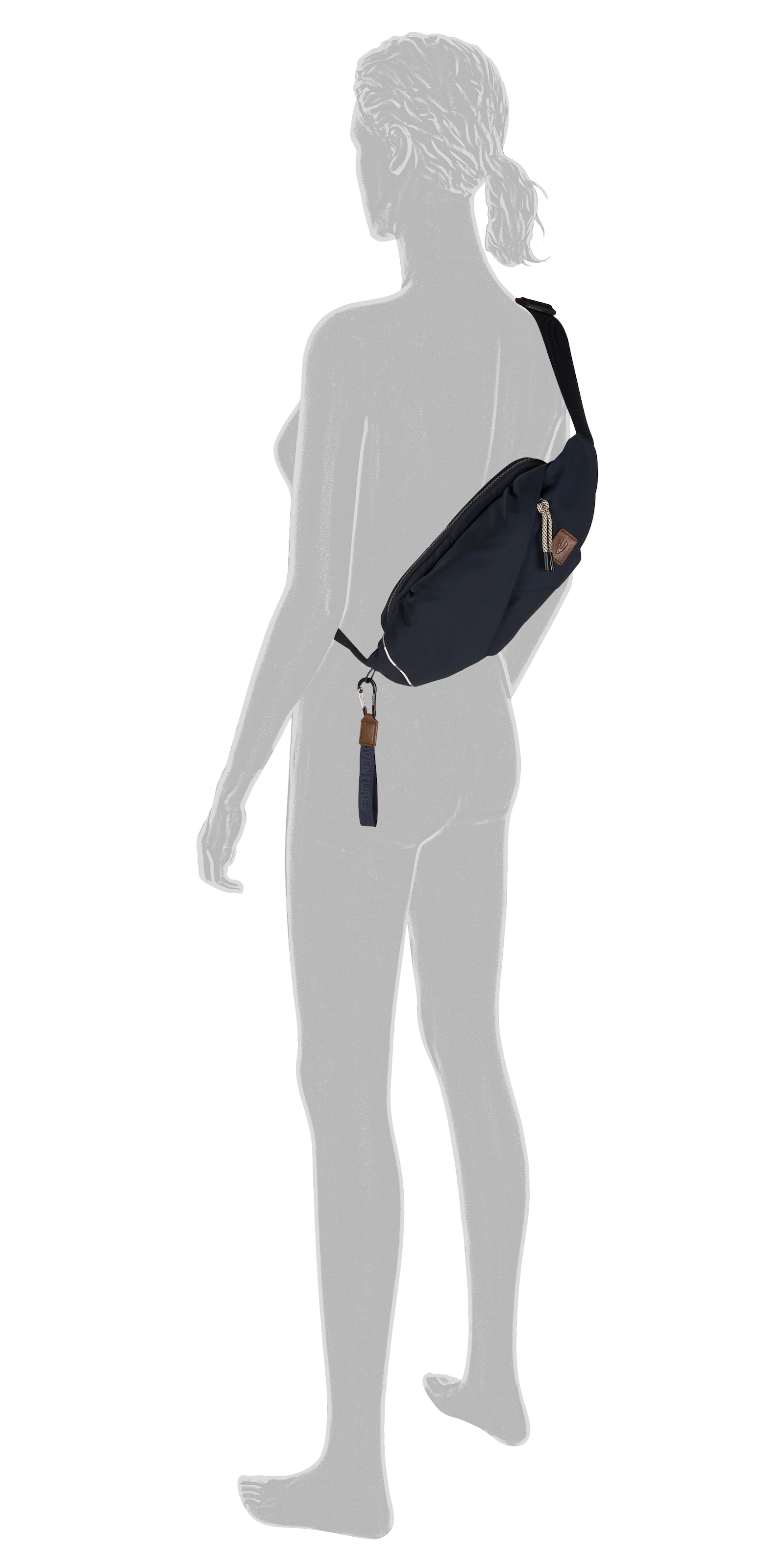 camel active Bauchtasche »Aurum«, aus recyceltem, robusten Nylon leichtgewichtig mit feinen Details