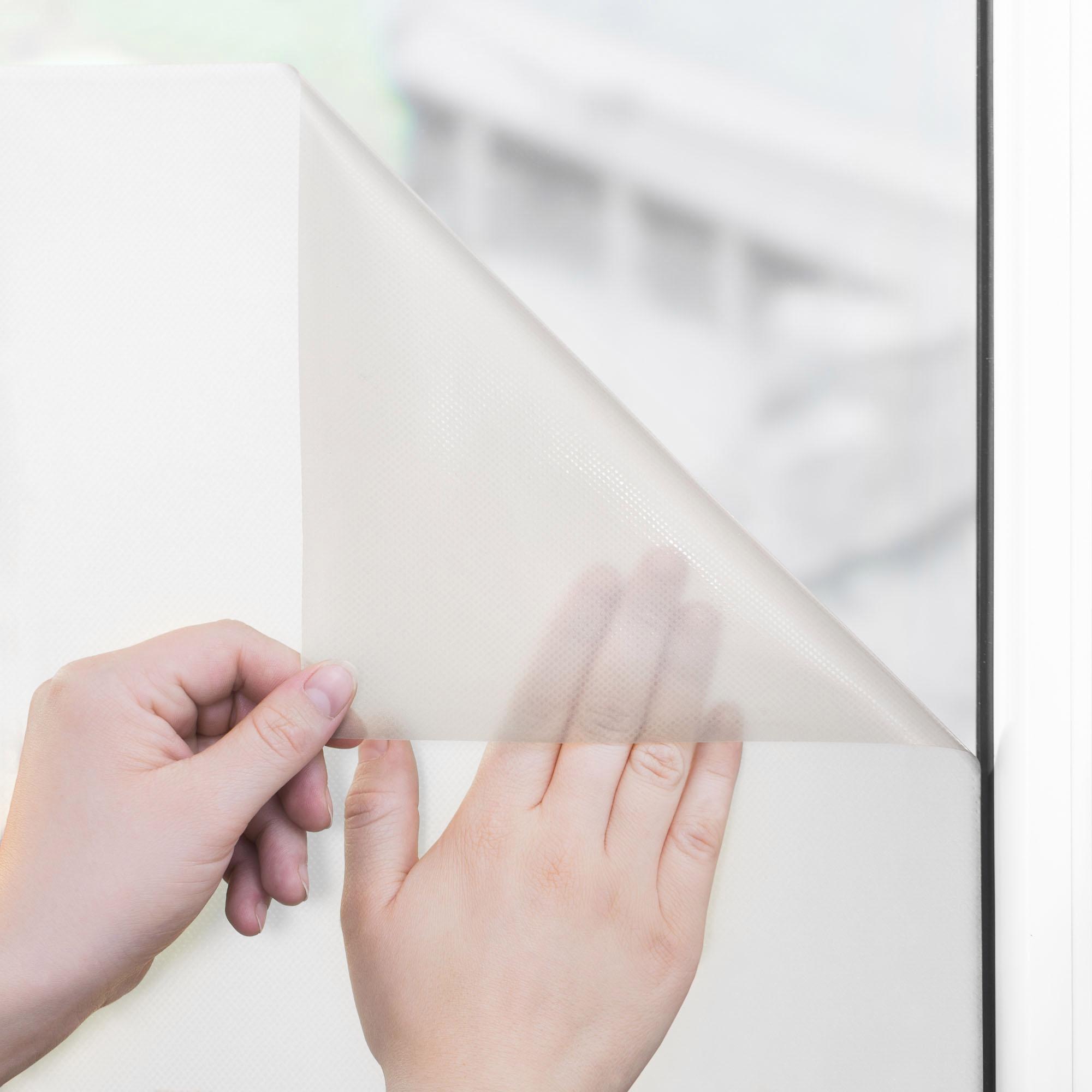 Thumbnail - LICHTBLICK ORIGINAL Fensterfolie "Ombre Rosa" 1 Stk. blickdicht strukturiert Klebepunkte selbstklebend, Sichtschutz