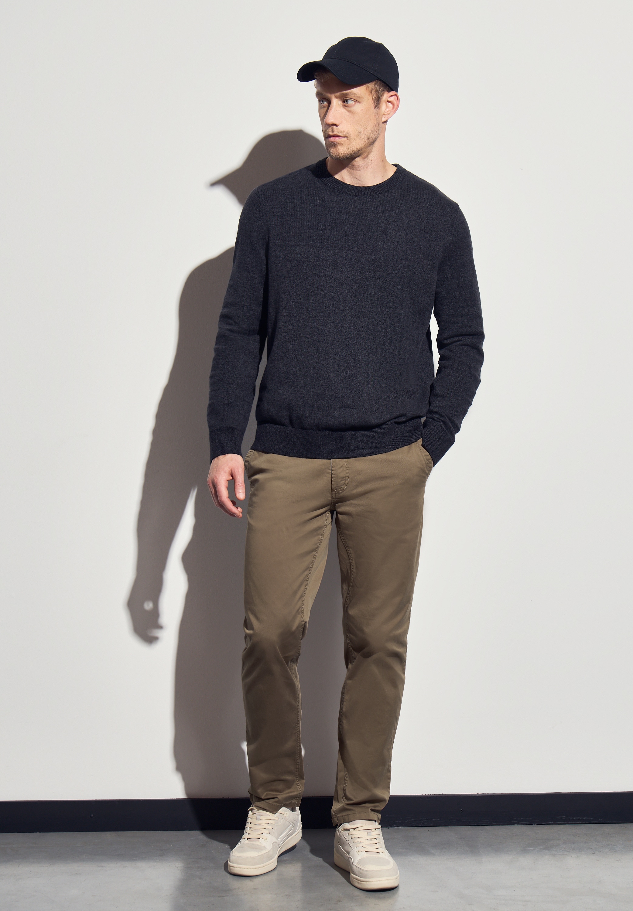 STREET ONE MEN Chinohose, aus Baumwolle mit Stretchanteil