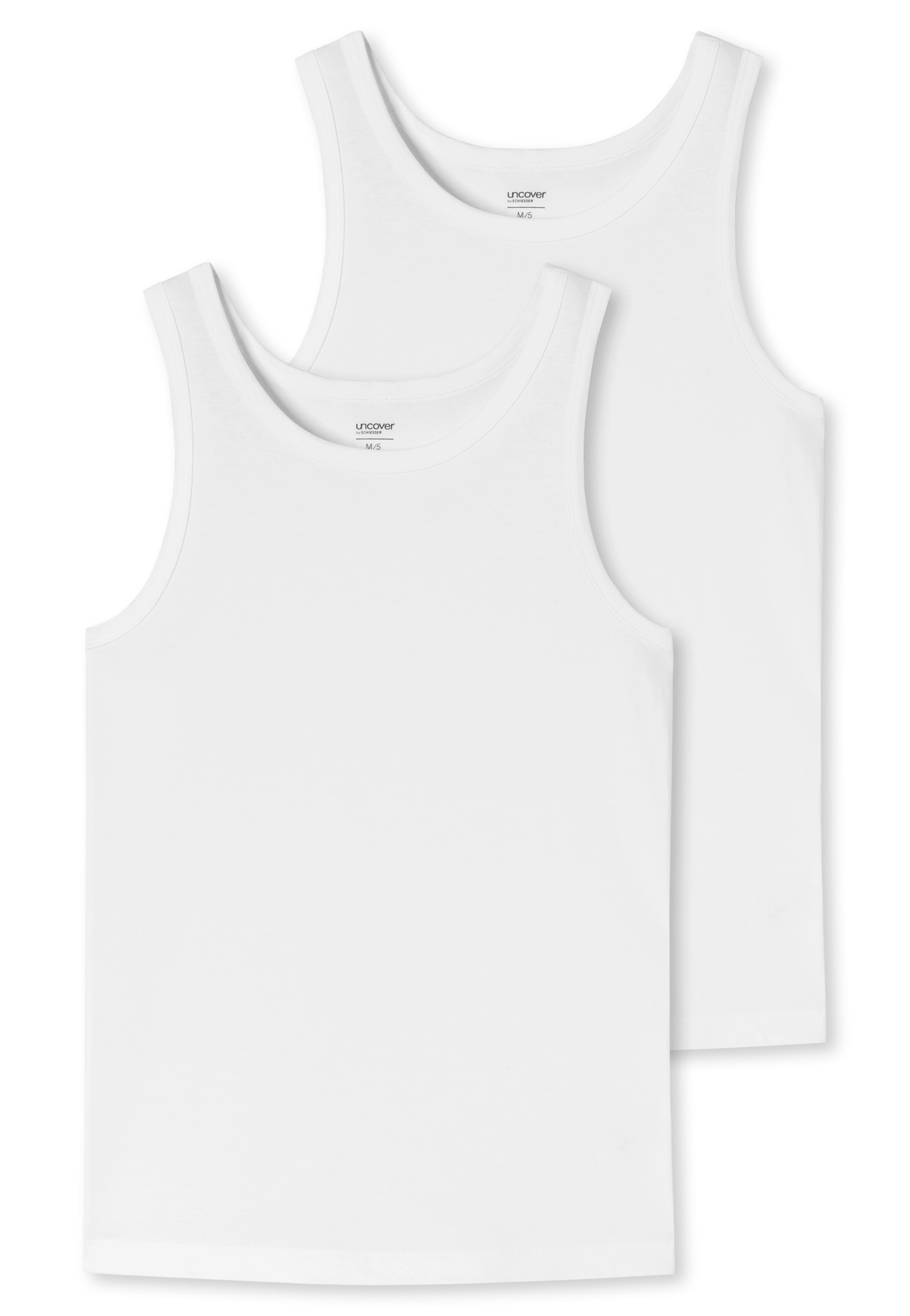 uncover by SCHIESSER Unterhemd "UNCOVER Cotton", (2er Pack), Rundhals, elas günstig online kaufen
