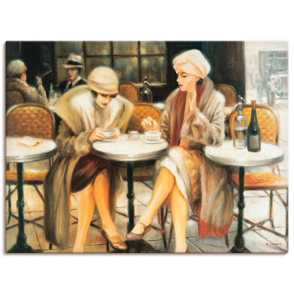 Artland Wandbild »Cafe III«, Frau, (1 St.)