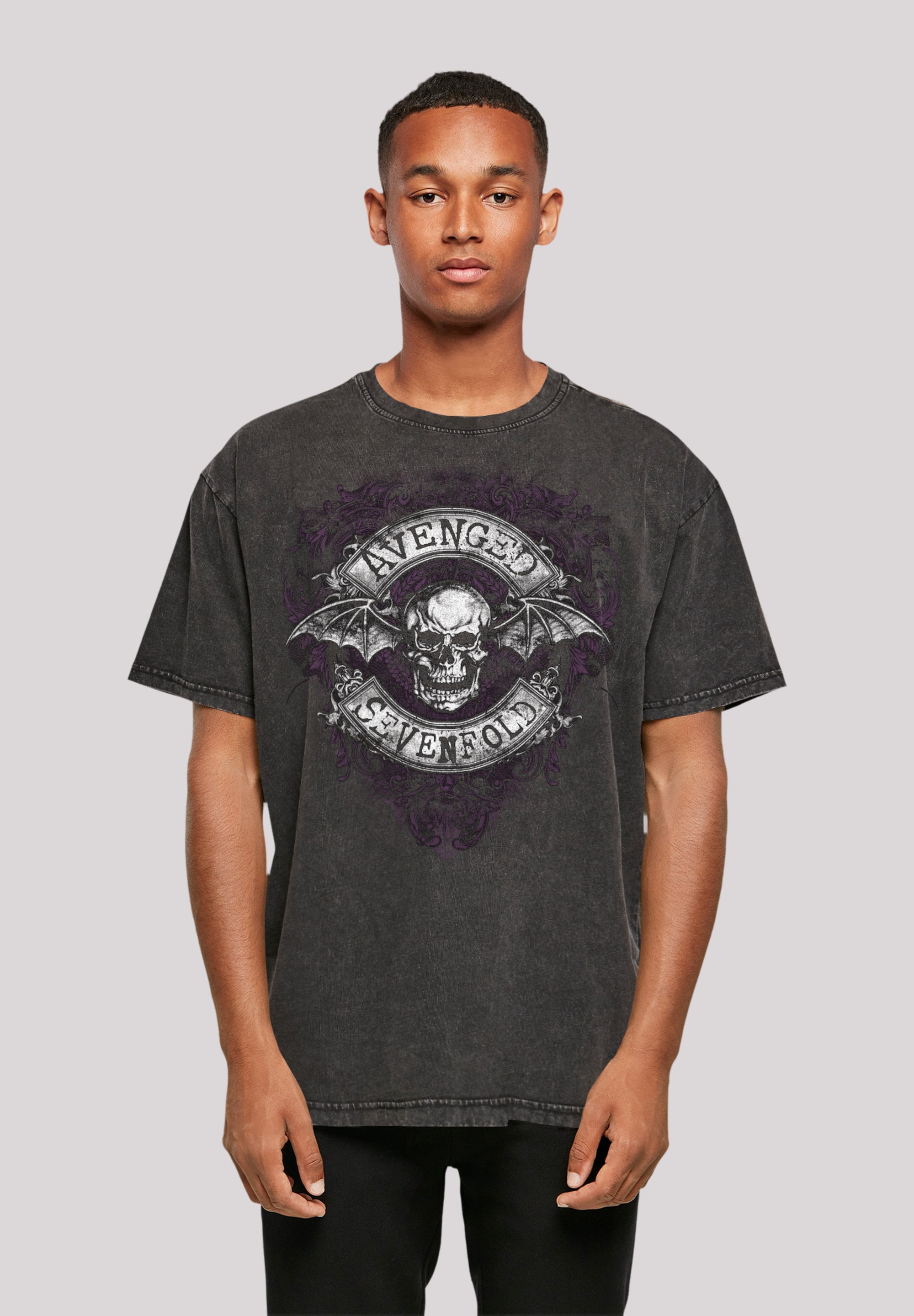 F4NT4STIC T-Shirt »Avenged Sevenfold Rock Qualität, Premium bestellen Rock-Musik Band, BAUR ▷ Metal Bat Flourish«, Band 