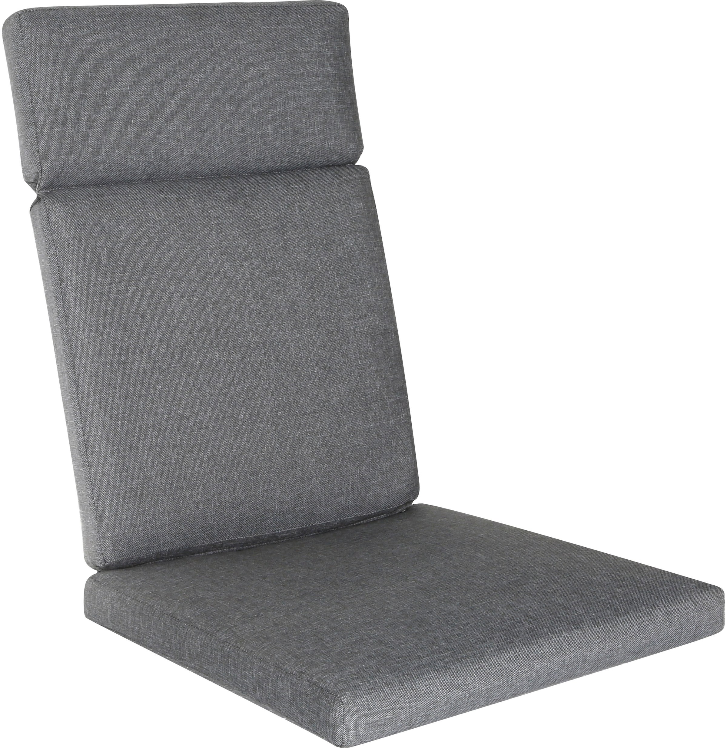 KONIFERA Garten-Essgruppe »Edessa Komfort«, (Set, 17 tlg., 8x Stuhl mit Rückenverstellung, 1x Tisch 220x97x74 cm, inkl. Auflagen), Tischplatte aus Alu-Lamellen,Armlehne mit Seilgeflecht&Noonwood-Latten