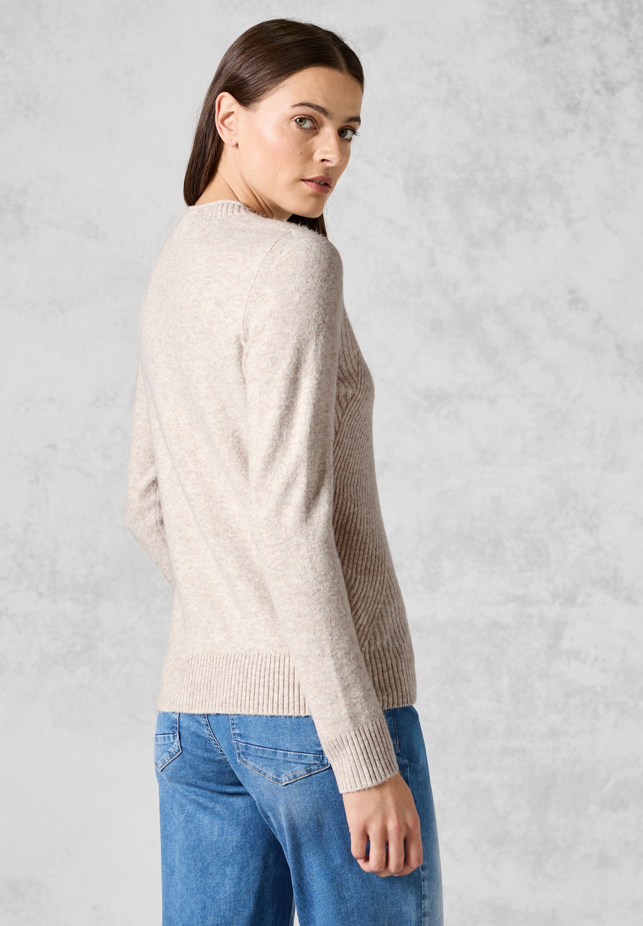 Cecil Strickpullover, mit Rundhalsausschnitt