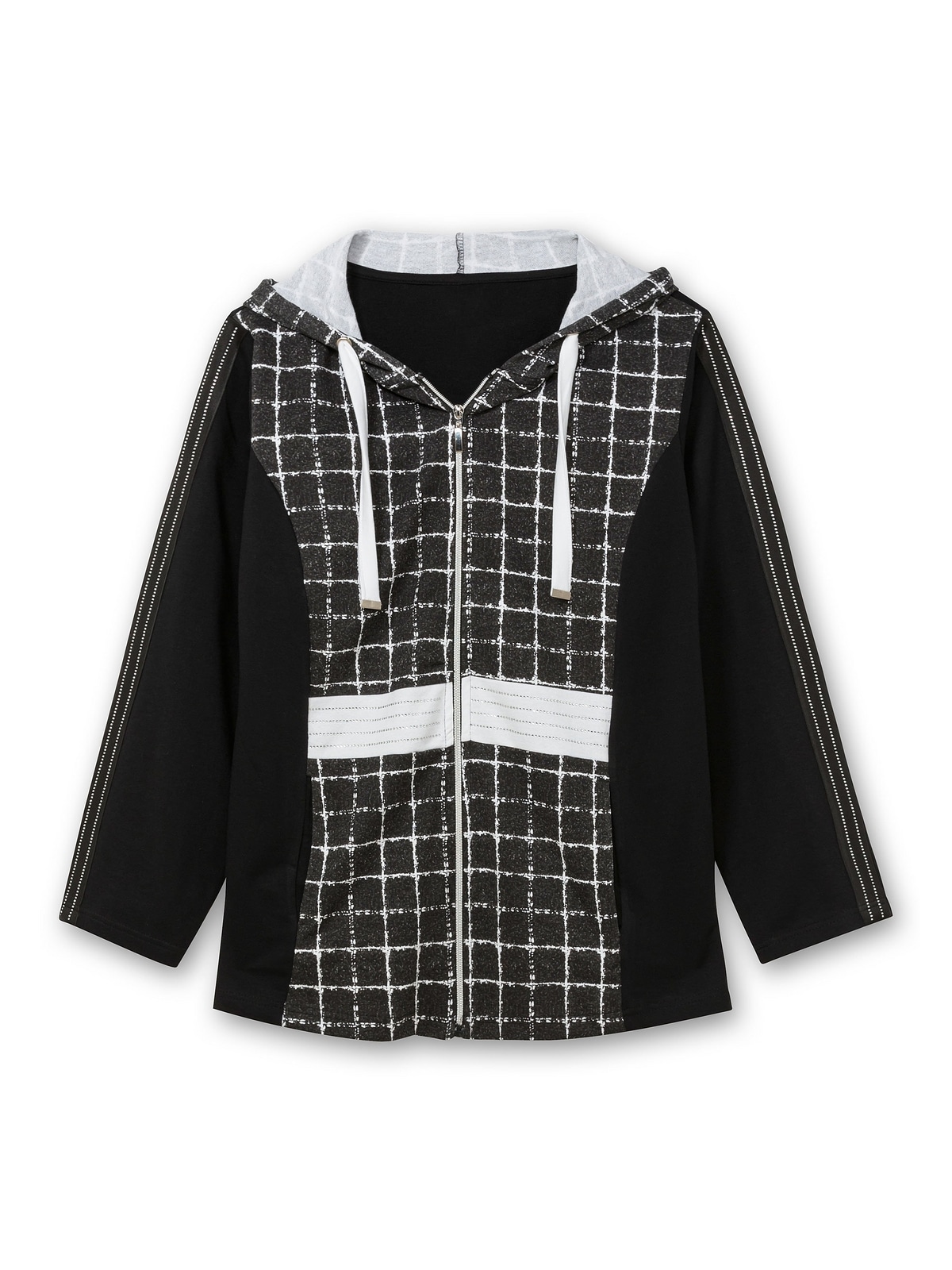 Sheego Kapuzensweatjacke »Große Größen«, im Mustermix