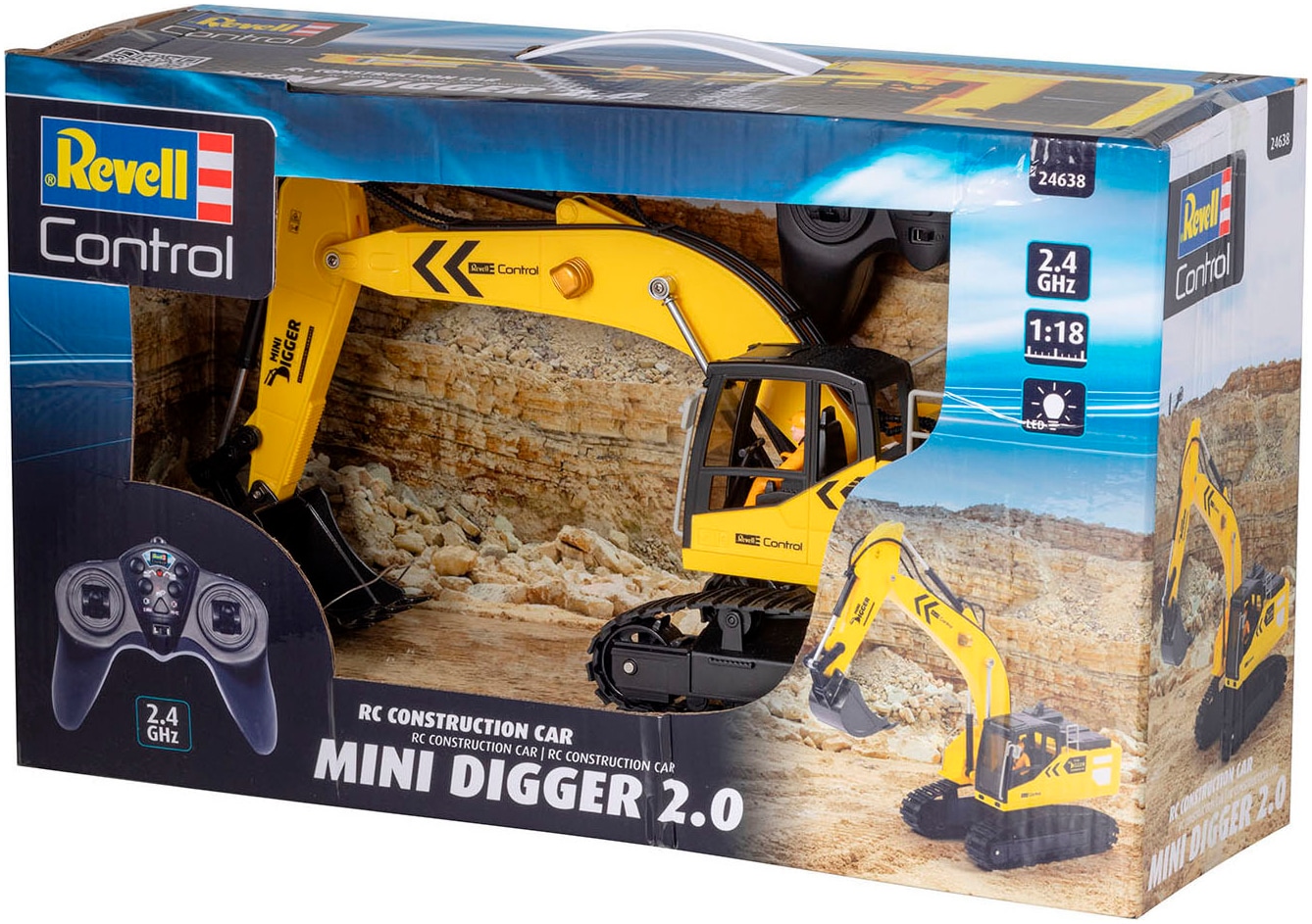 Revell® RC-Bagger »Revell® control, Mini Digger 2.0, 2,4 GHz«