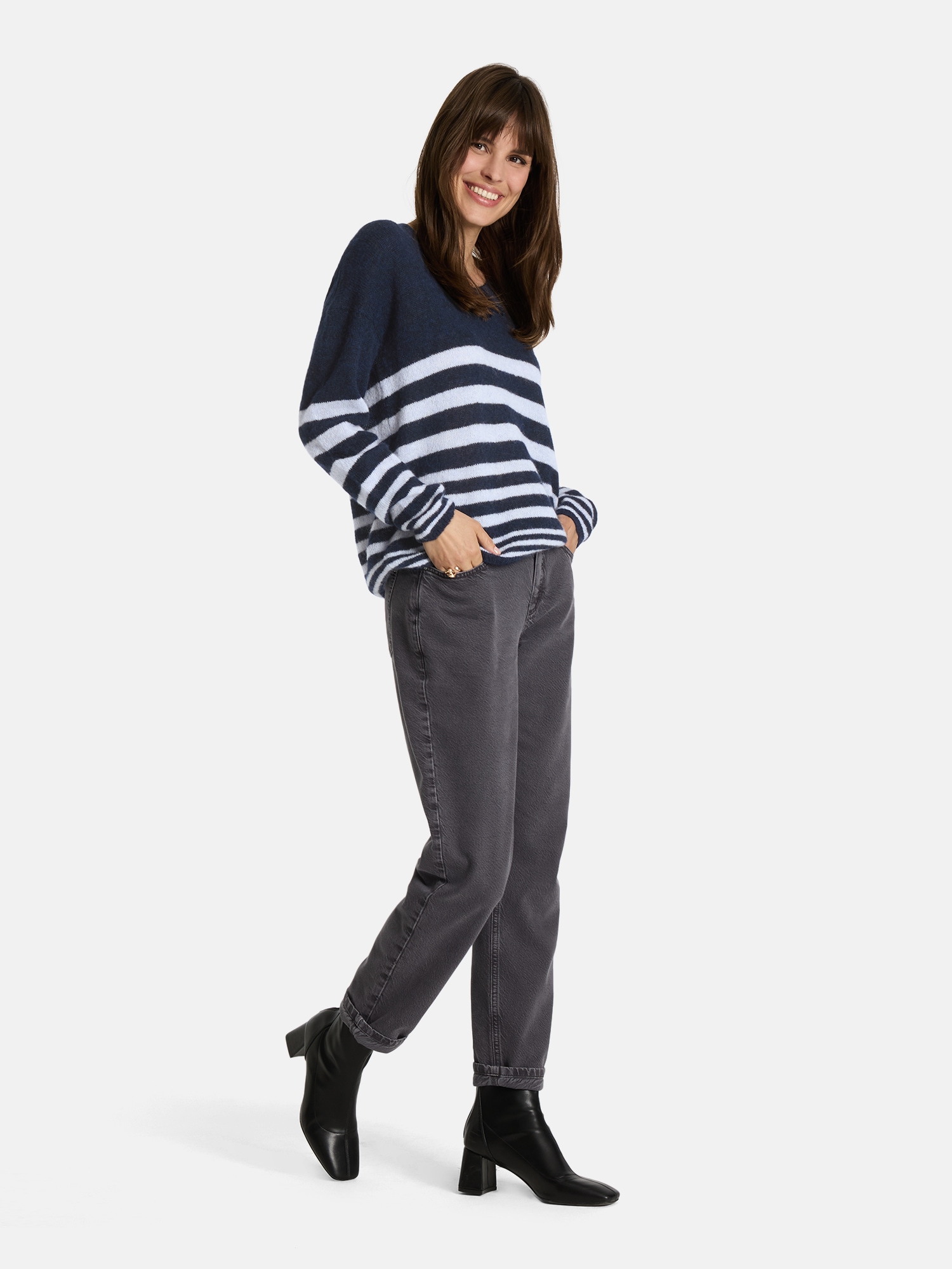 Lieblingsstück Strickpullover »Baberina«, V-Neck mit Alpaka-Wolle