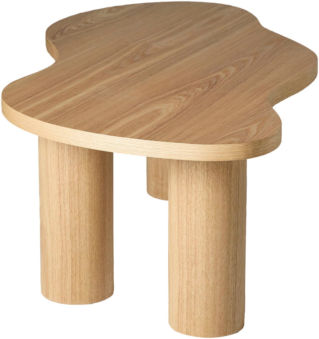 SalesFever Couchtisch »Couchtisch 90x51 cm« Markante organische Form mit skulpturalem Charakter