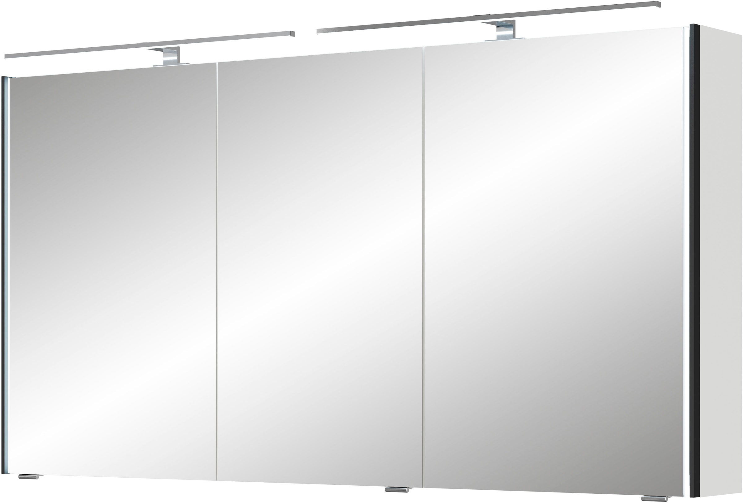 Saphir Spiegelschrank "Serie 7045 Badezimmer-Spiegelschrank inkl. LED-Beleuchtung, 3 Türen", Badschrank 133,2 cm breit, 