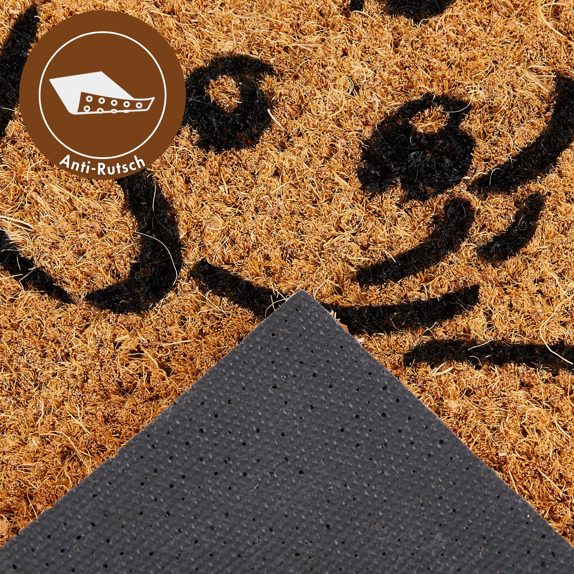 ANDIAMO Coconut Doormat Dog Brown 60x40cm 3
