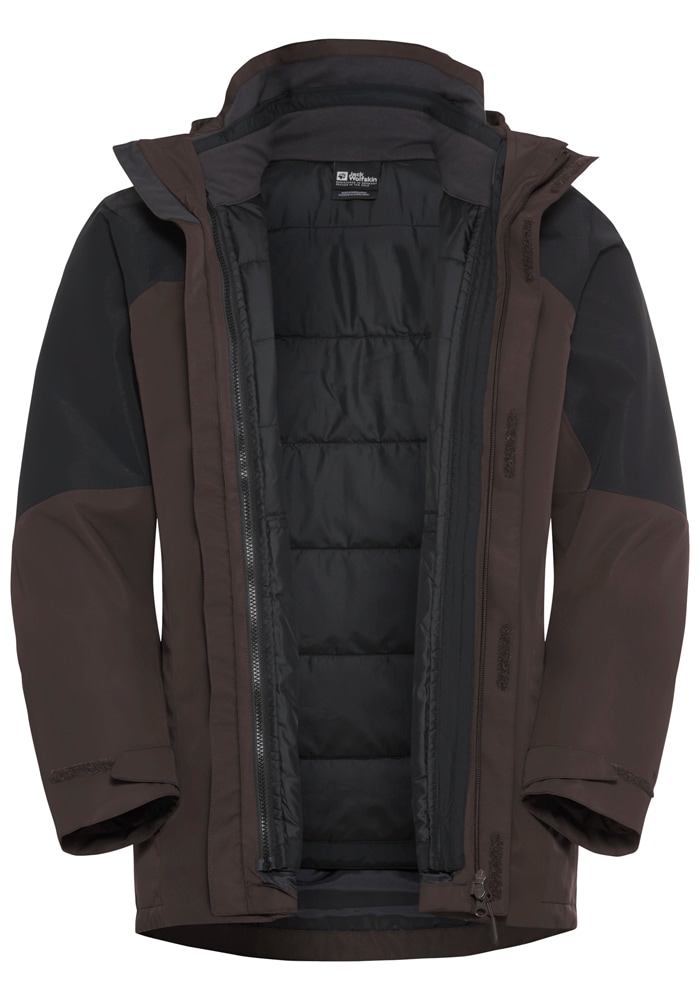 Jack Wolfskin 3-in-1-Funktionsjacke »ROMBERG 3IN1 JKT M«, mit Kapuze