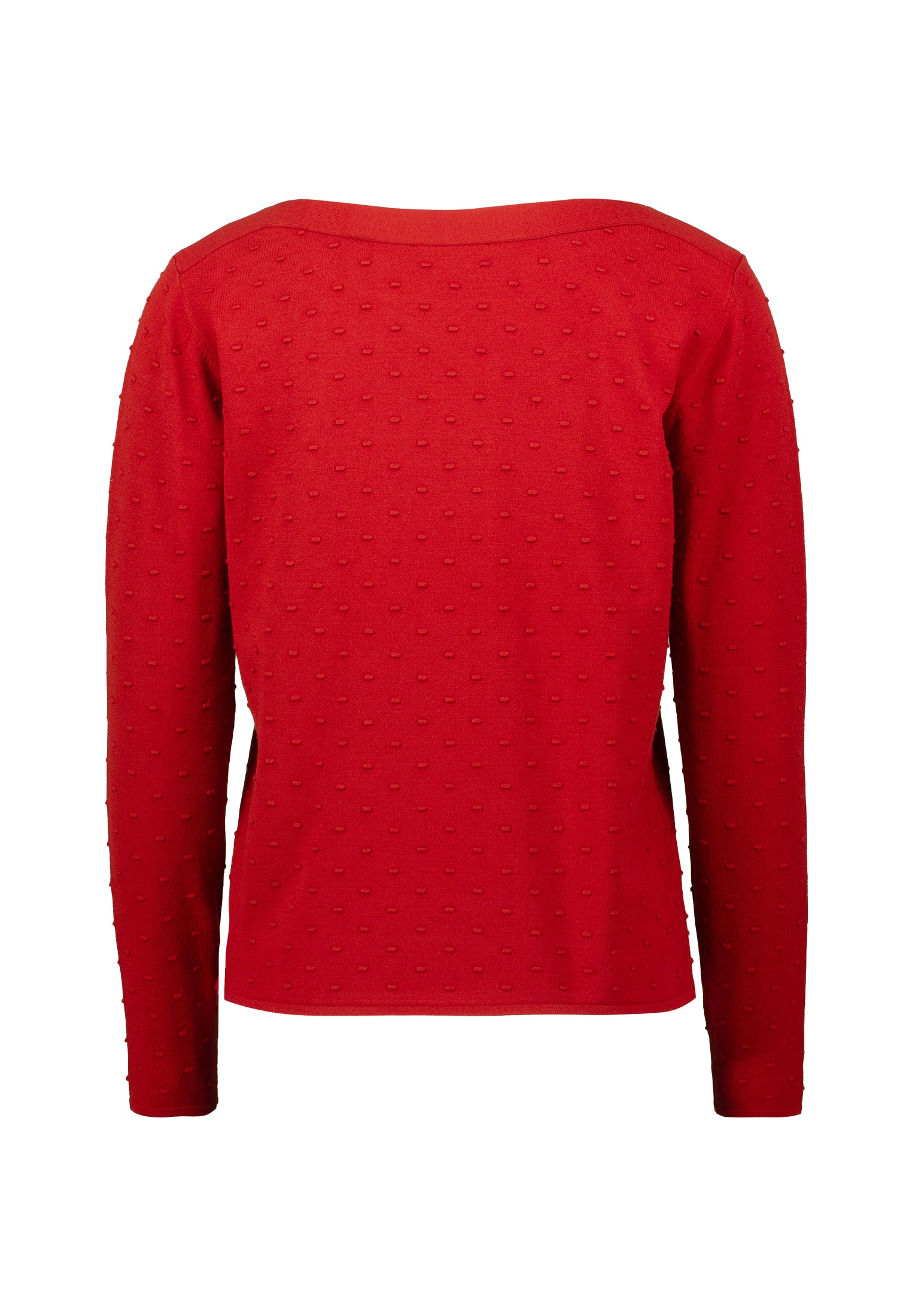 Zero Strickpullover »zero Pullover mit Punktstickerei«, (1 tlg.), weiteres Detail