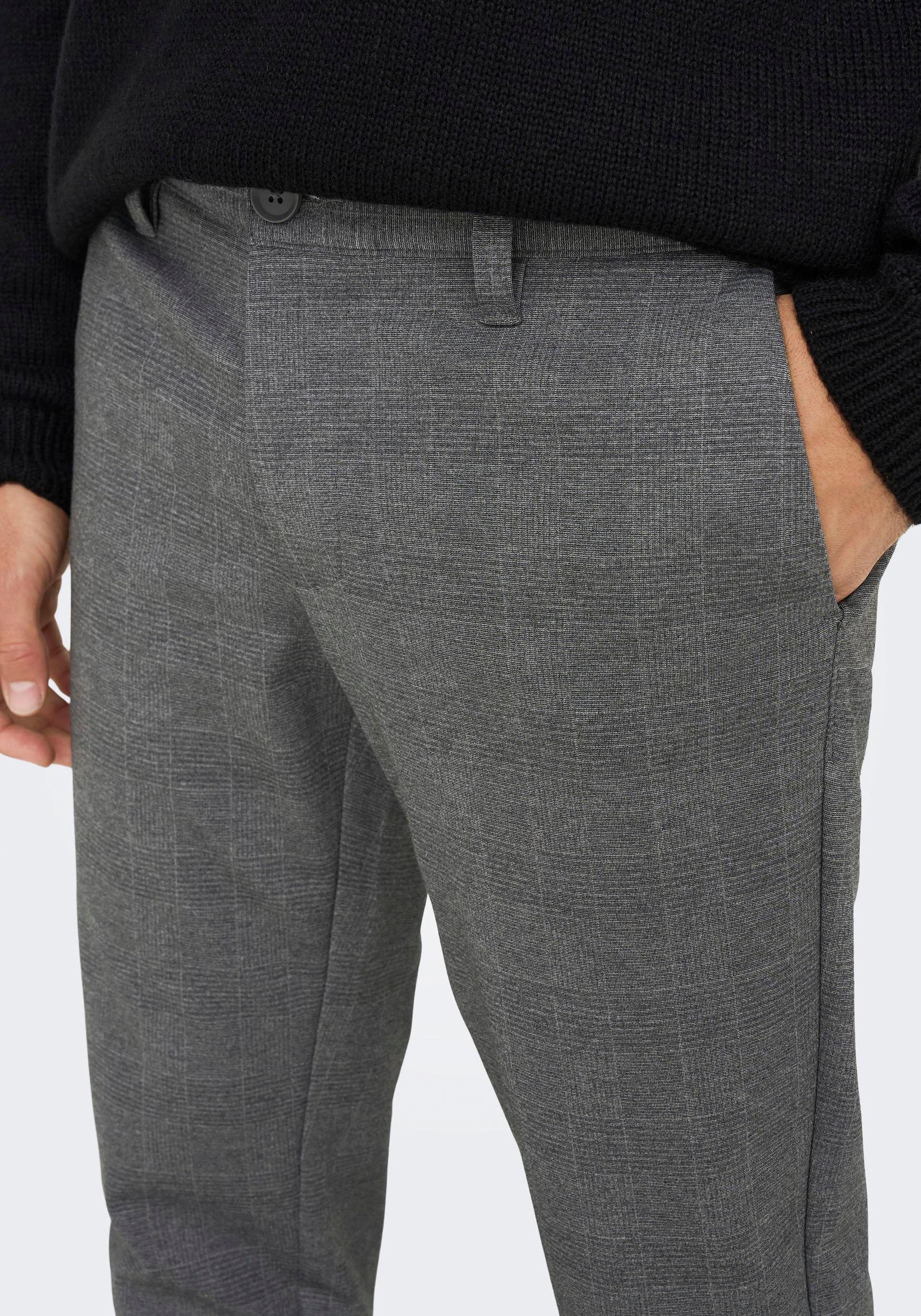 ONLY & SONS Chinohose »MARK CHECK PANTS«