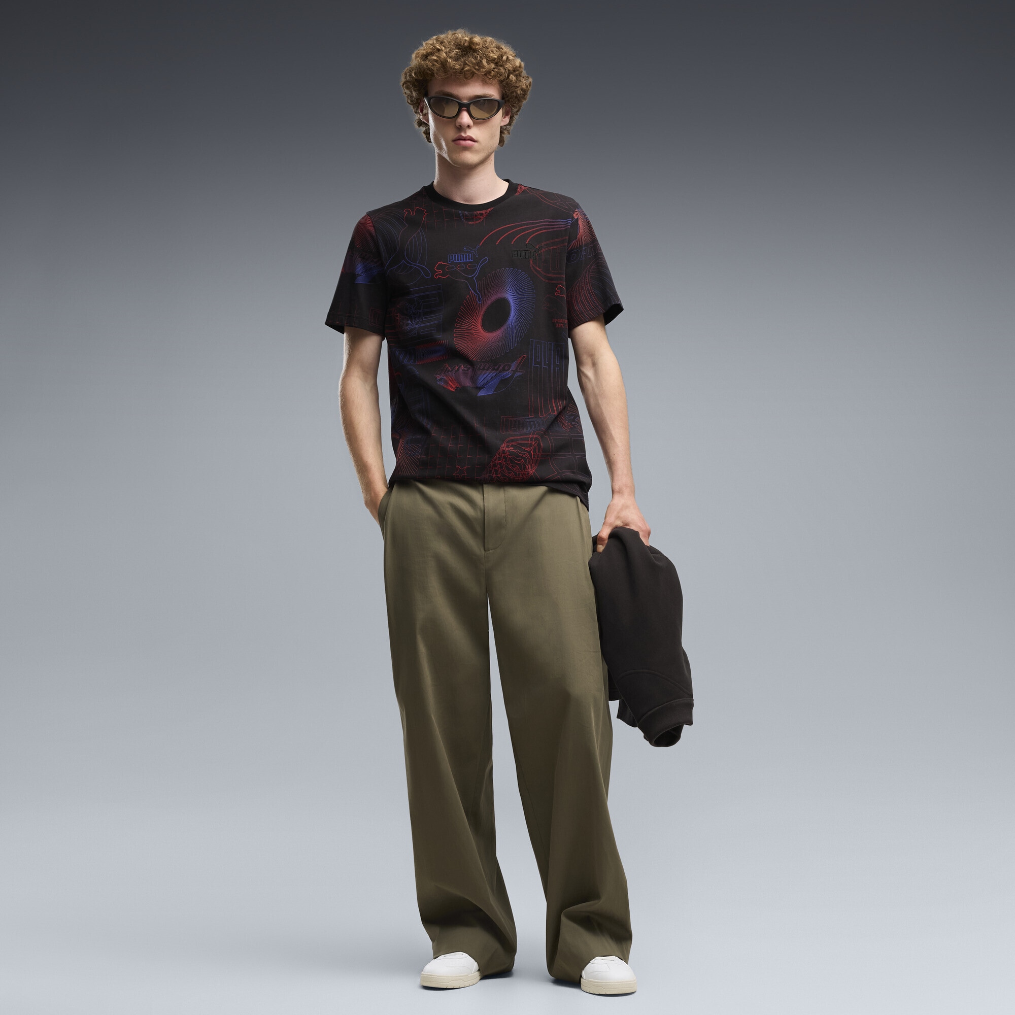 PUMA T-Shirt »Essentials Printed Graphic T-Shirt Herren«
