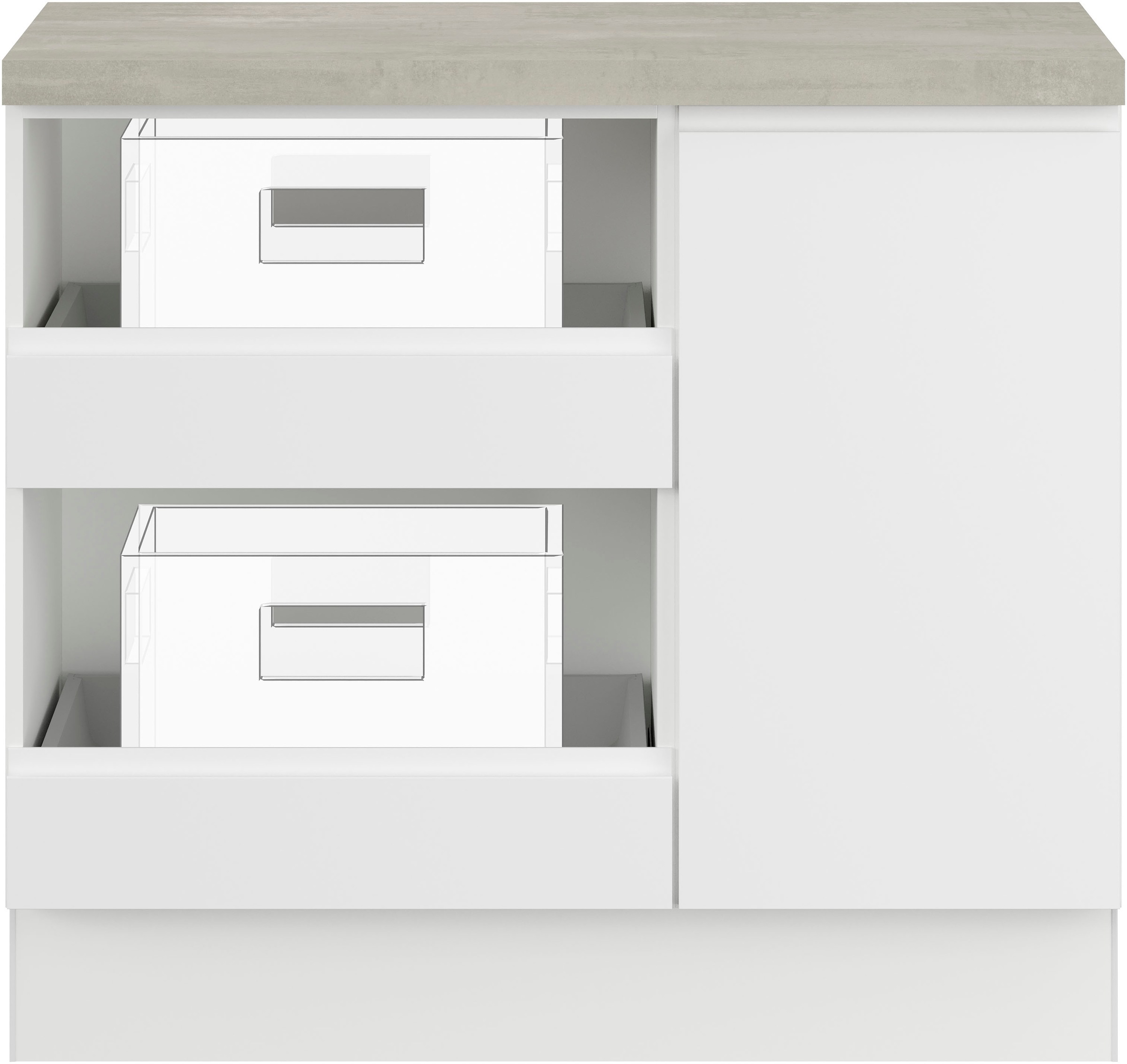 IMPULS KÜCHEN Mehrzweckschrank-Set "Warschau" 4 Stk. tlg. günstig online kaufen