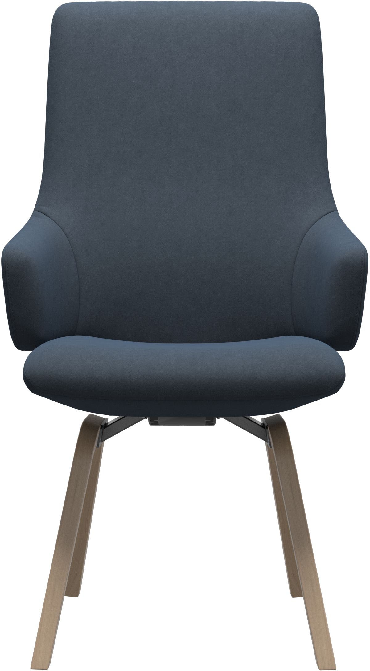 Stressless® Polsterstuhl »Laurel«, Microfaser DINAMICA, High Back mit Armlehne, Größe L, schräggestellte Beine in Walnuss