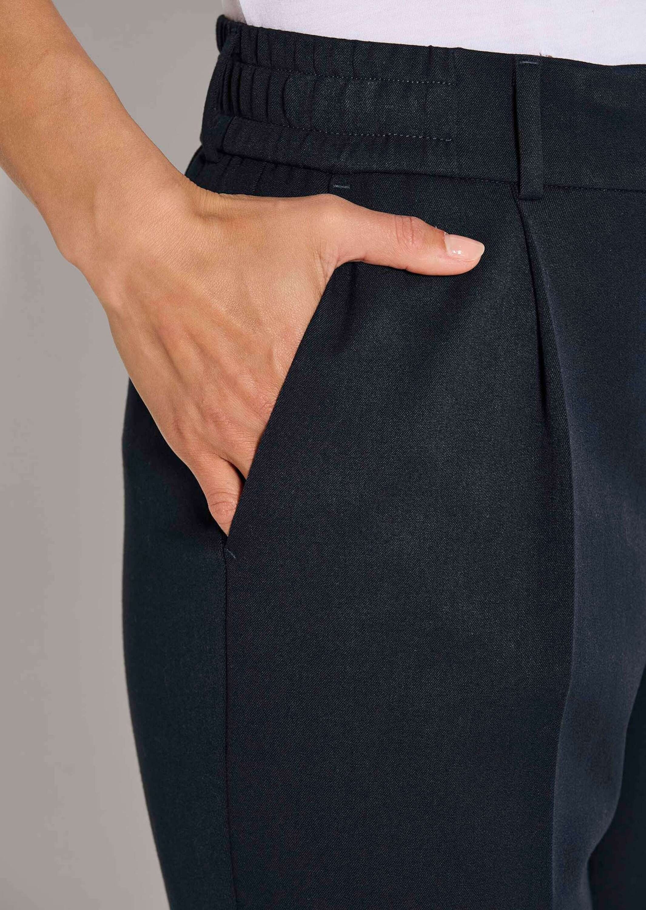 MADELEINE Bundfaltenhose »Chinohose Konische Businesshose mit Stretch-Komfort«