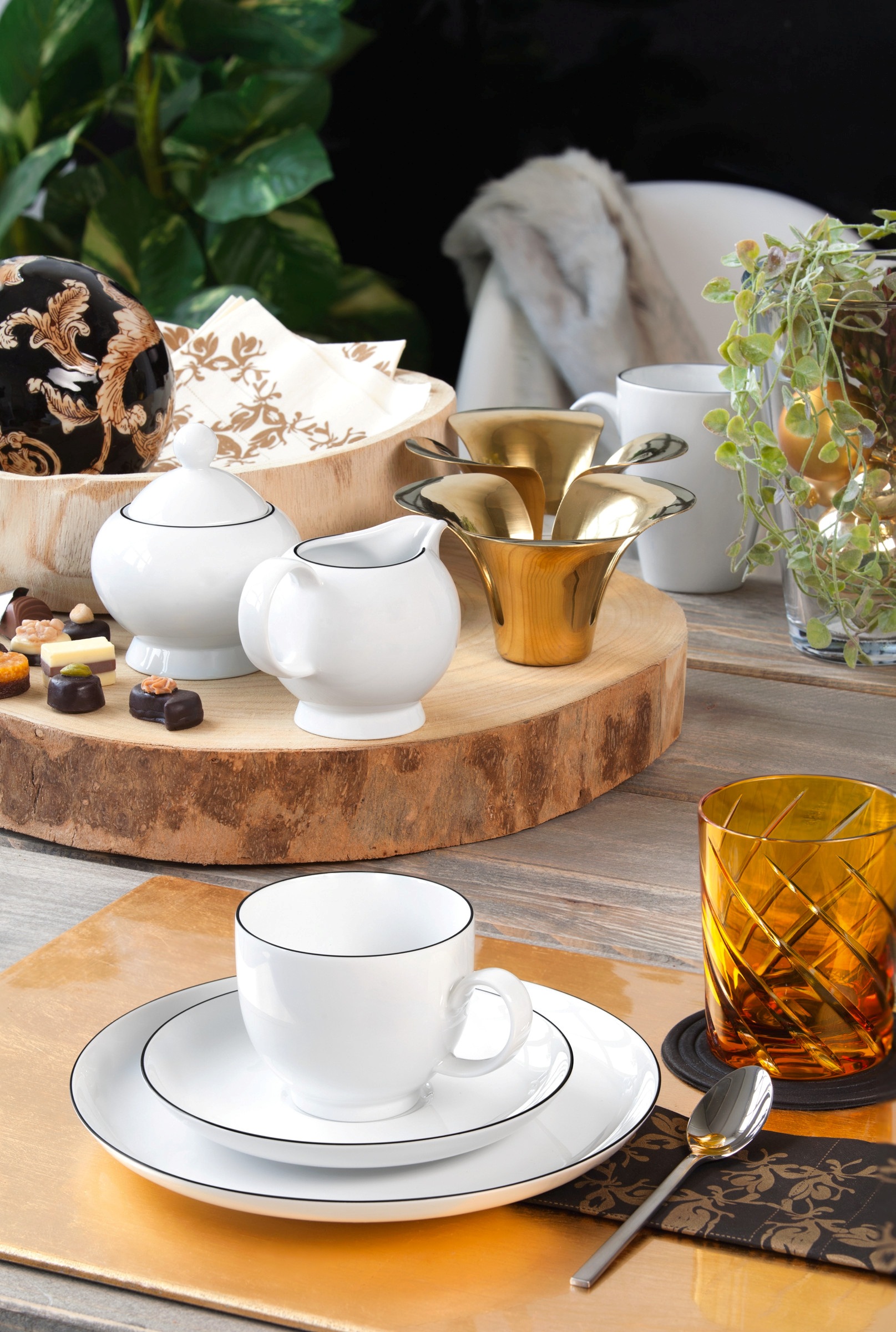 Seltmann Weiden Milchkännchen "Lido Black Line" 0,23 l 1 Stk. tlg. Fassungs günstig online kaufen