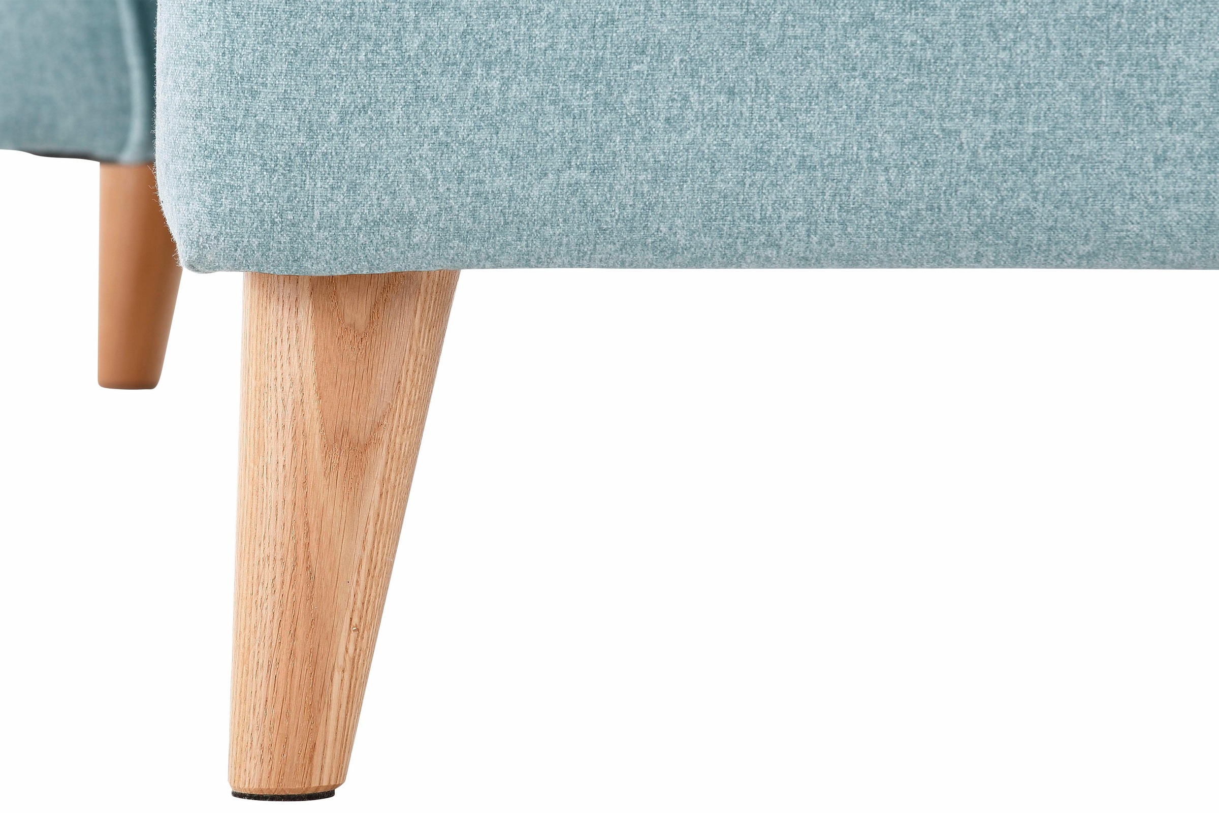 Home affaire Ecksofa »MARSEILLE (279/152cm),L-Form, Rec. rechts/links«, Massivholzbeine aus Eiche, in verschieden Bezügen und Farbvarianten