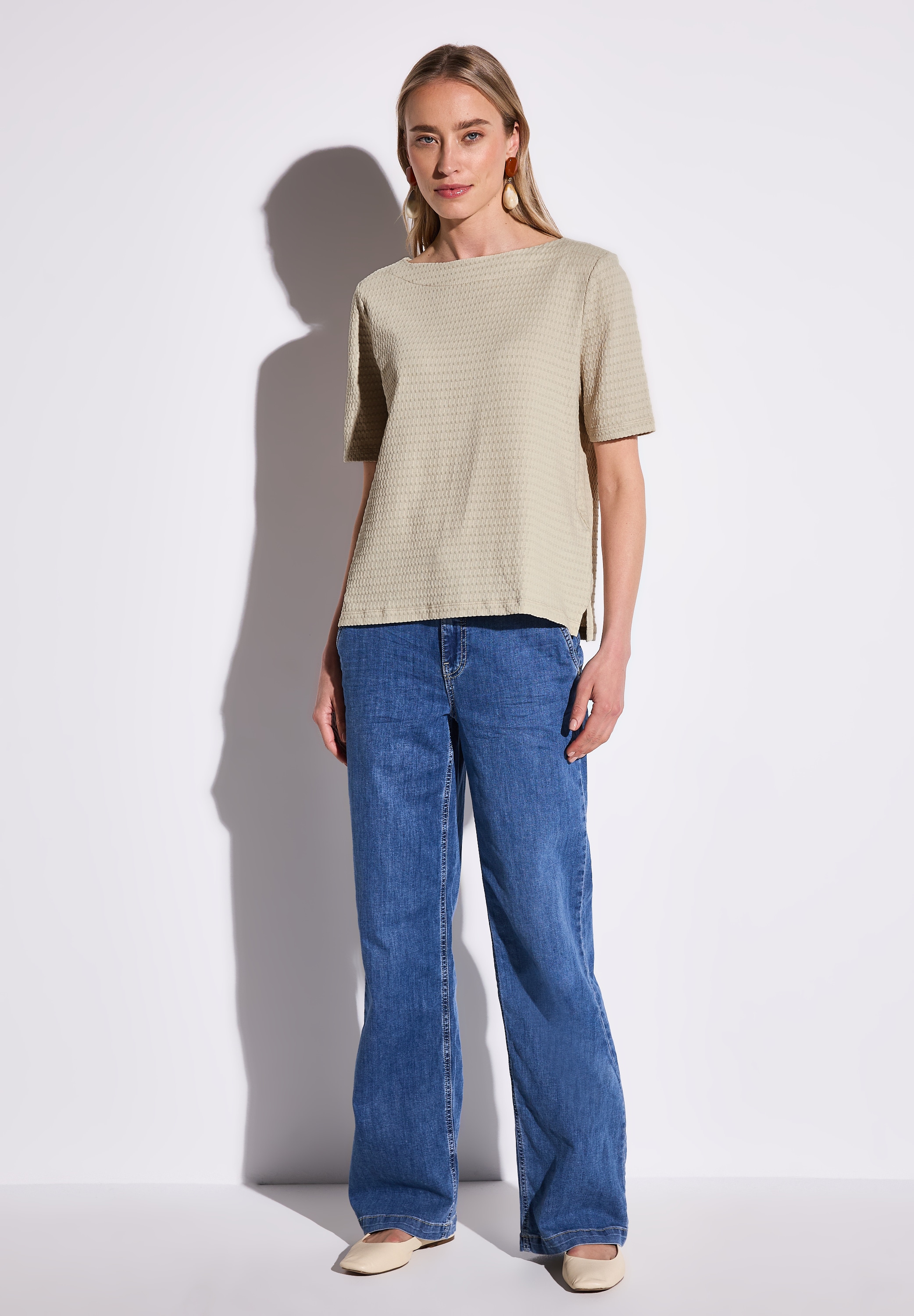 STREET ONE T-Shirt, im soften Baumwoll-Mix