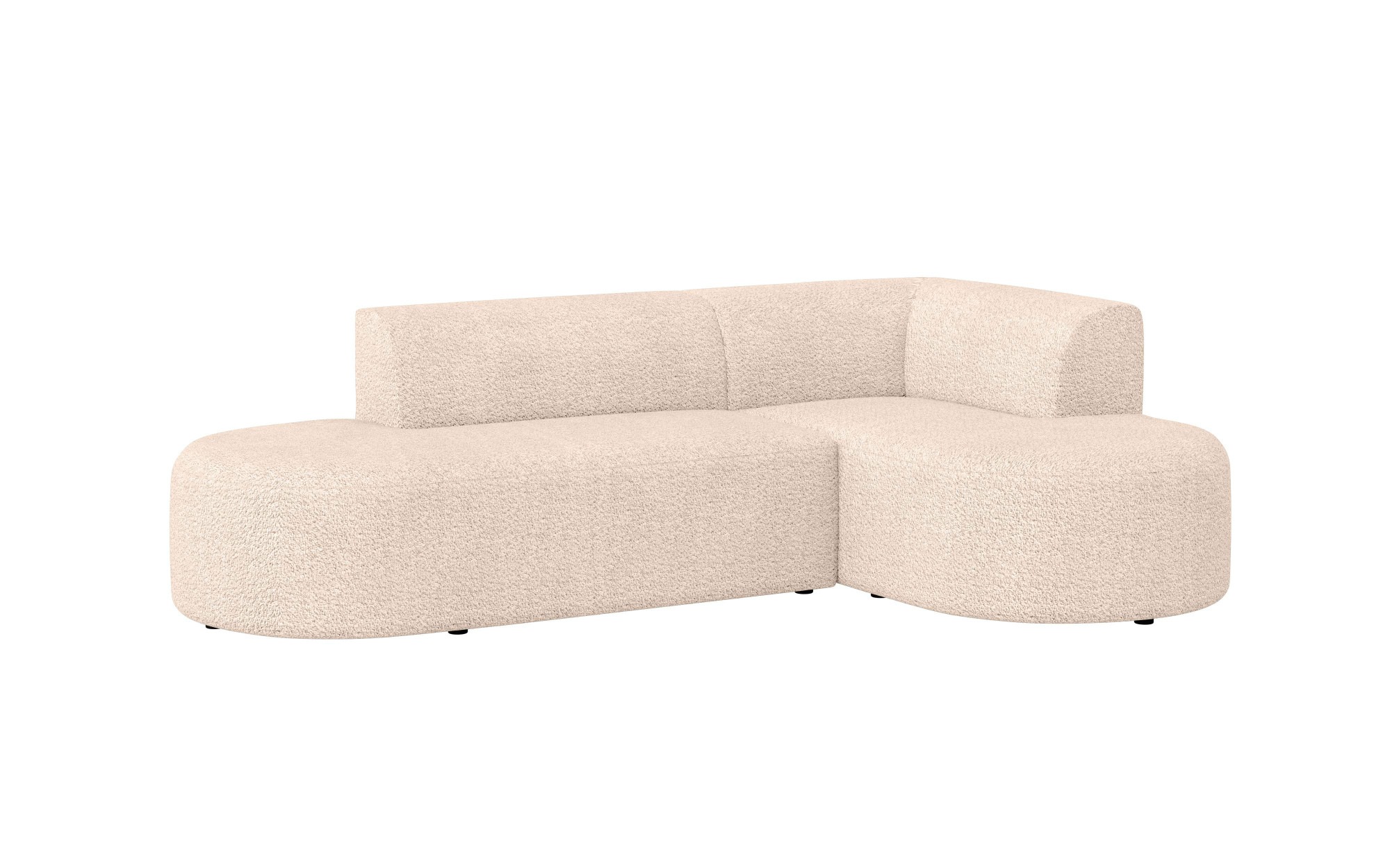 andas Ecksofa »Ecksofa Tvinne mit Ottomane links oder rechts bestellbar«, L-Form, mit Wellenunterfederung, BxTxH 260x170x73 cm