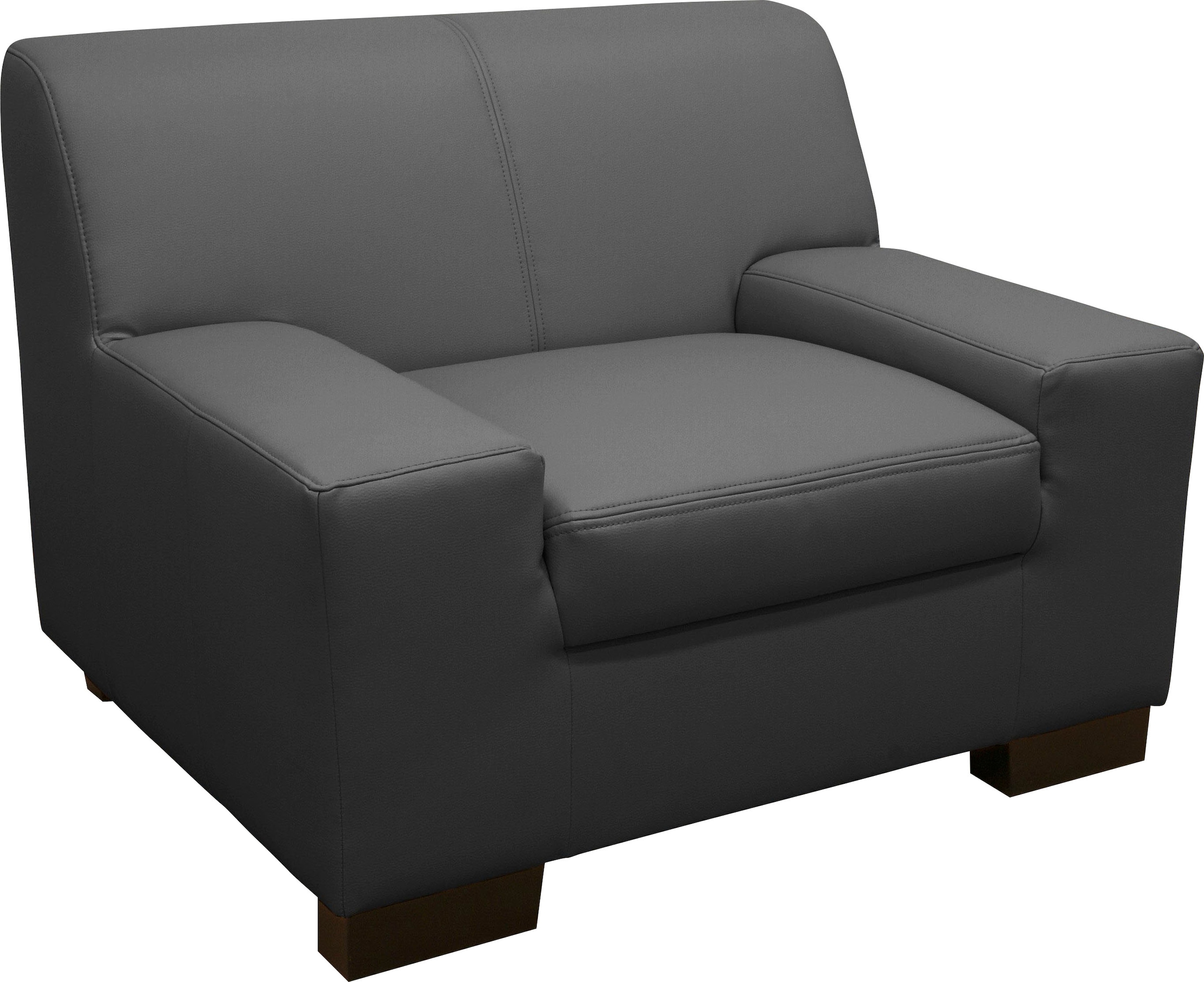 DOMO collection Sessel "Norma kubisch und zeitlos, komfortabel, flache Arml günstig online kaufen