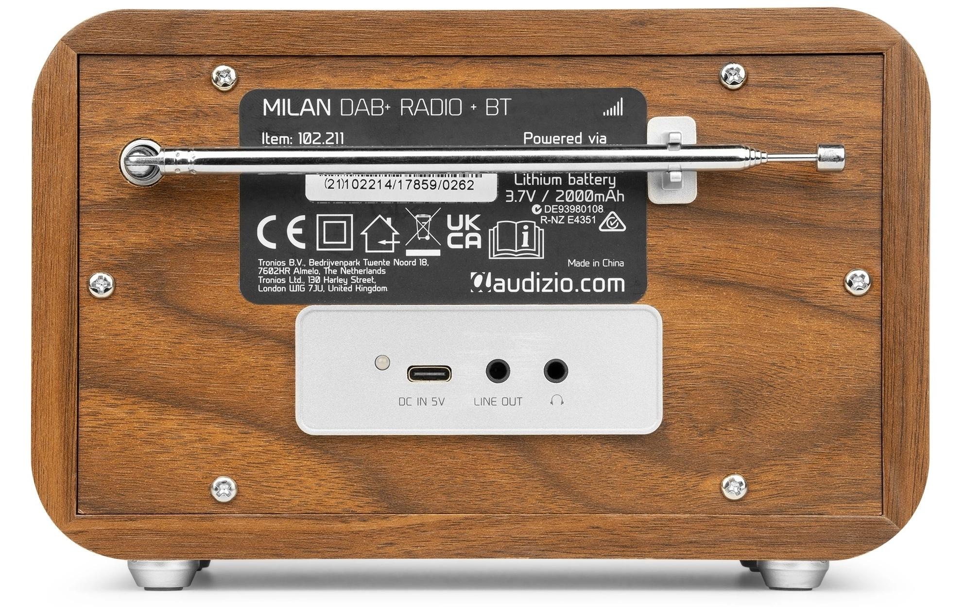 AUDIZIO Digitalradio (DAB+) »DAB+ Radio Milan« ( Digitalradio (DAB+) | FM-Tuner )