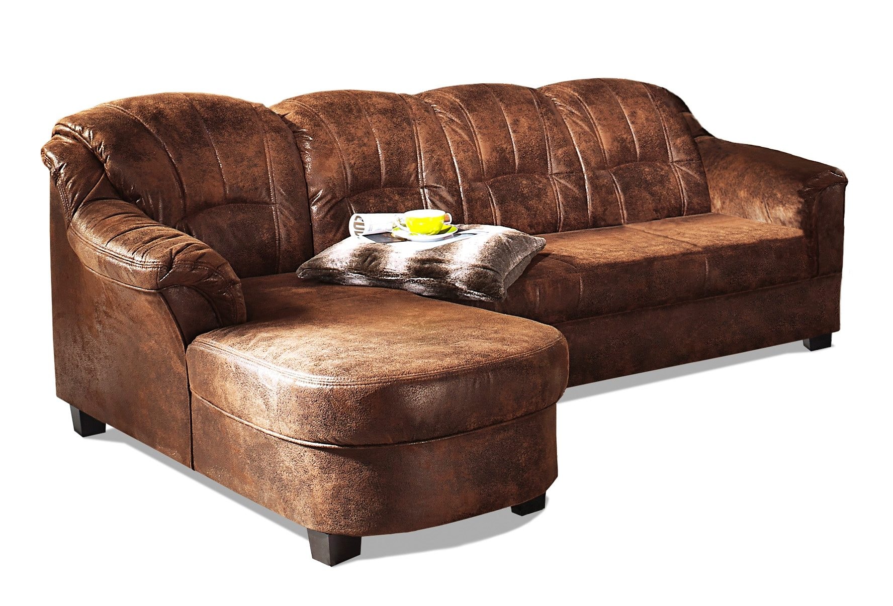 Home affaire Ecksofa "Budapest zeitlos & elegant, bequeme Armlehnen, L-Form günstig online kaufen