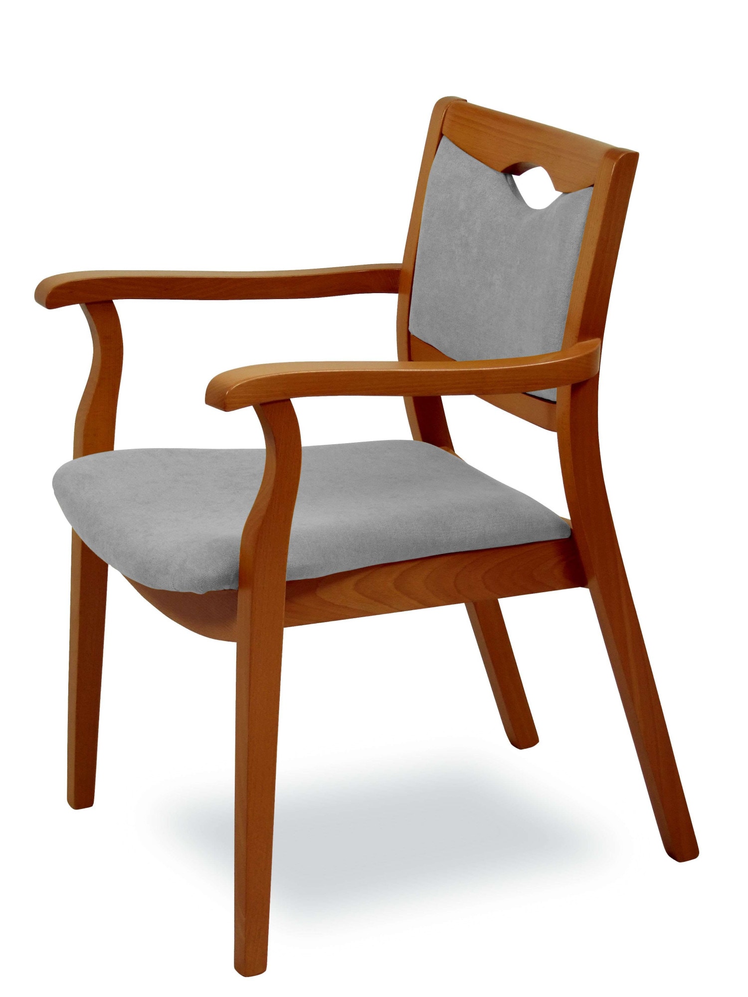 Home affaire Armlehnstuhl "London, Stuhl, Komfortsessel, 3 Gestellfarben, Made in Italy" () 1 Stk.Extra-komfortabel, ergonomisch, fleckenabweisendes Gewebe, Massivholz