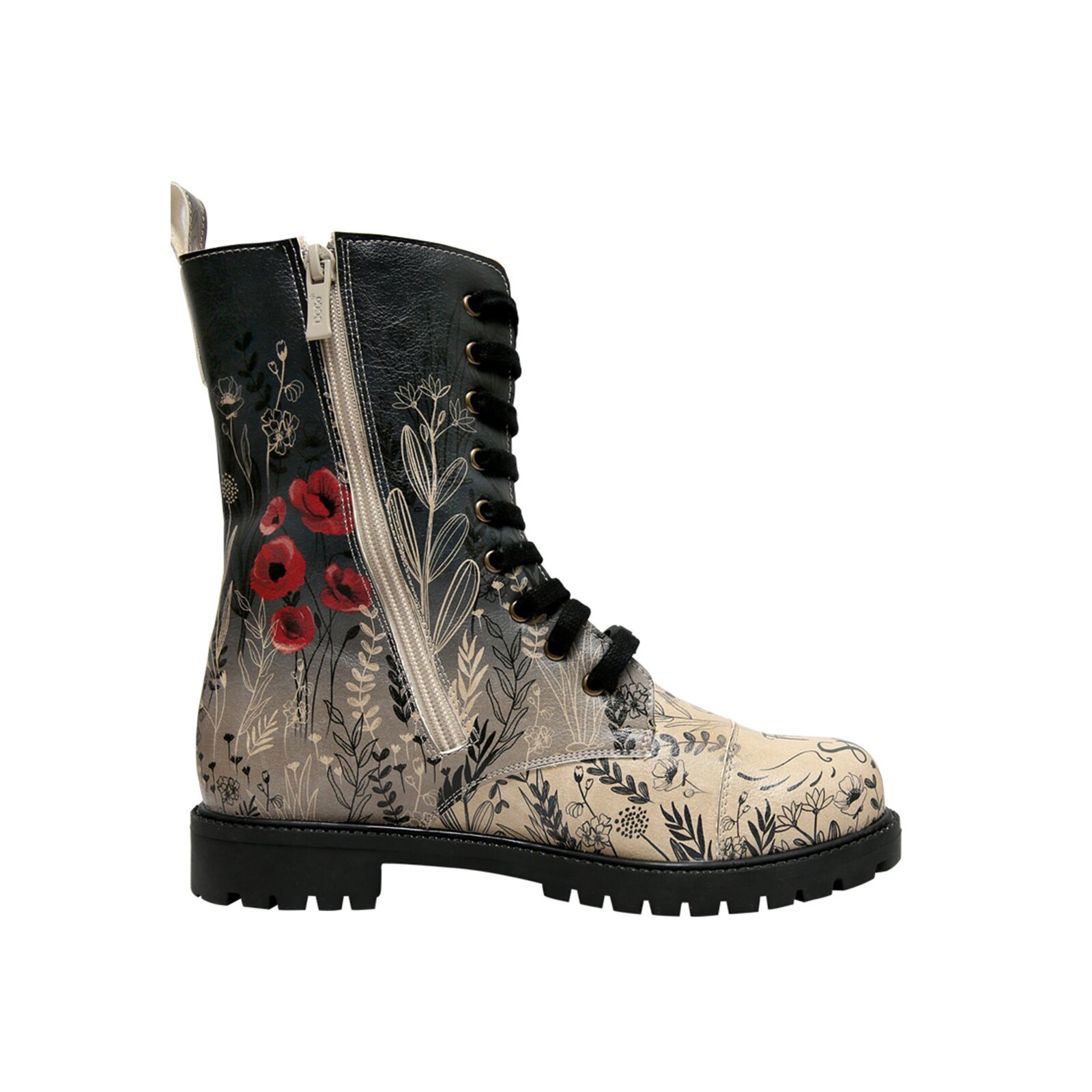 Thumbnail - DOGO Schnürboots "Zipsy High-Top Boots Owls Family Damen Stiefeletten", Vegan