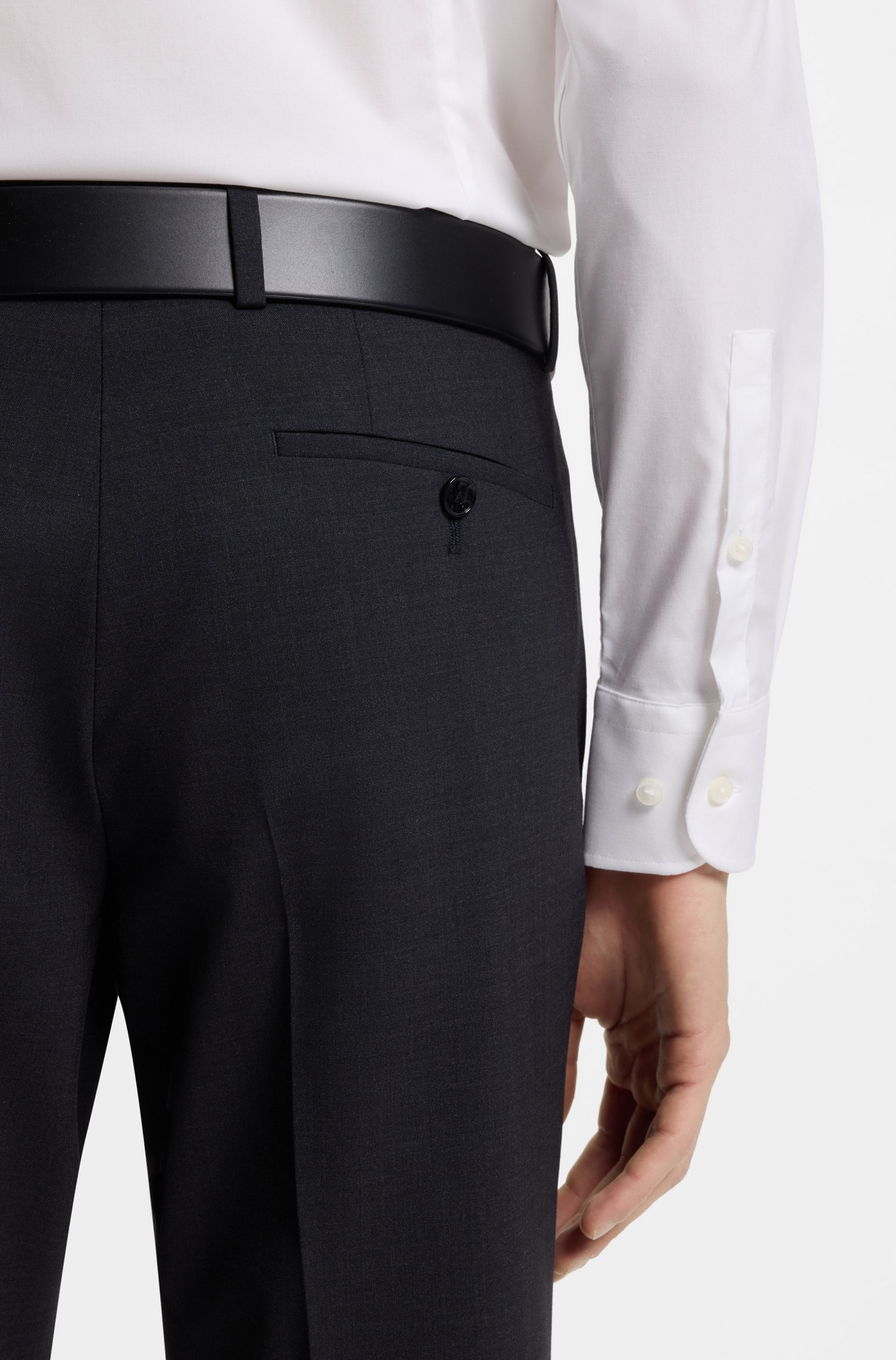BOSS Businesshemd »Hank« Kentkragen, Slim-Fit, bügelleichte Qualität